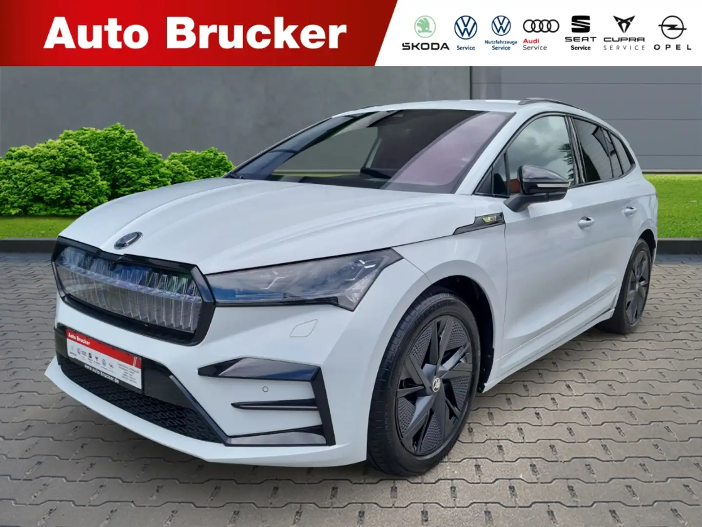 Skoda Enyaq RS Lounge+Alufelgen+Navigatiionsystem+Klimaautomat White - 1