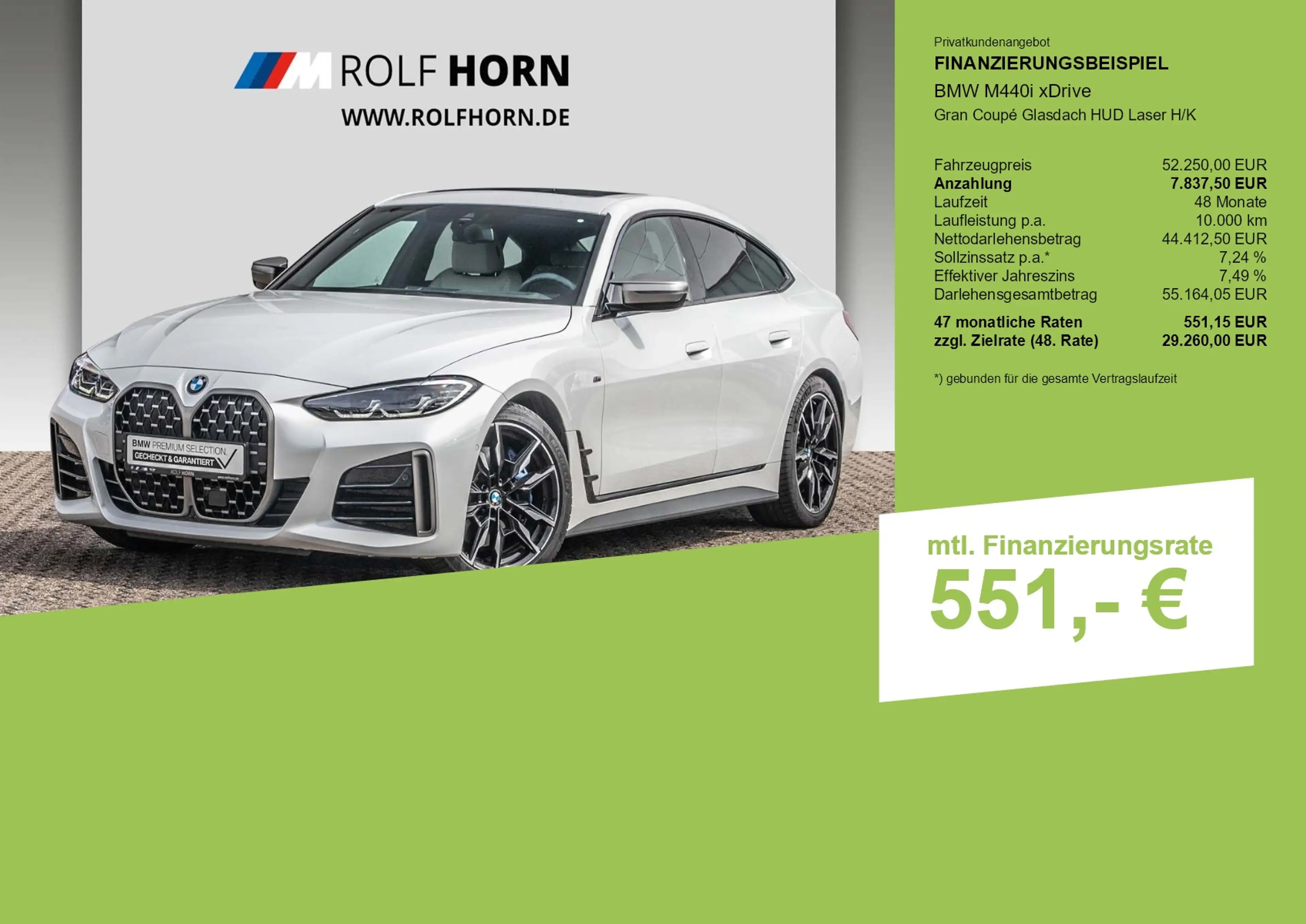 BMW 440 M440i xDrive Gran Coupé Glasdach HUD Laser H/K — photo 3