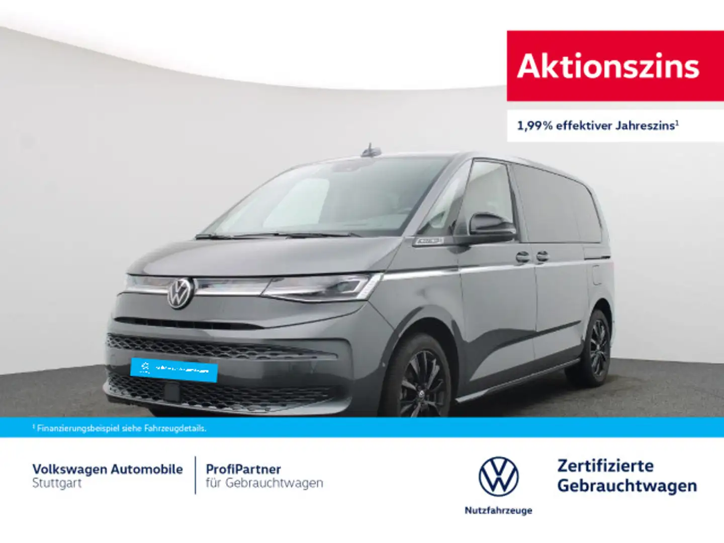 Volkswagen T7 Multivan Style DSG 2.0 TDI Euro 6e AHK LED Grau - 1