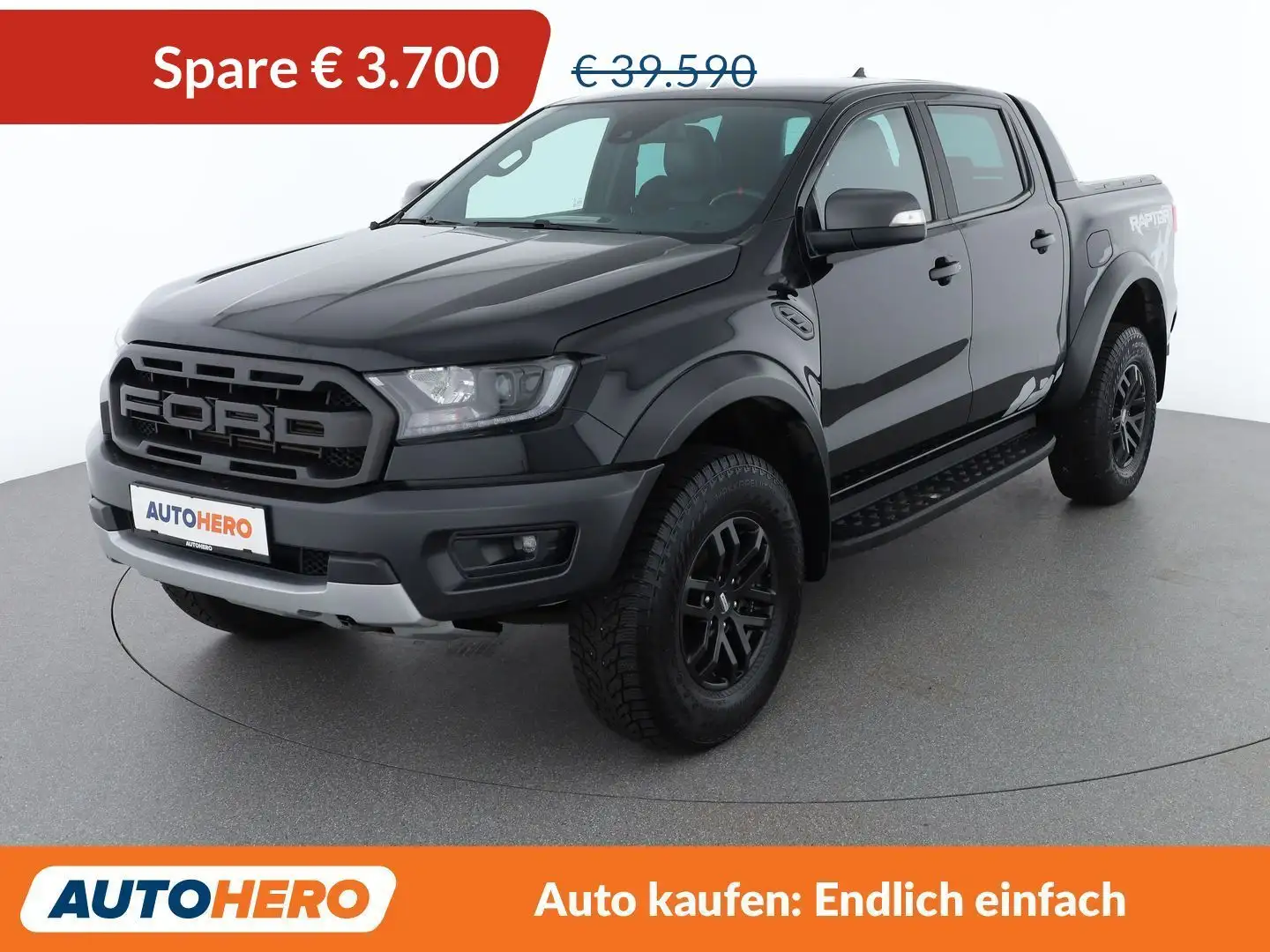 Ford Ranger 2.0 TDCi Doppelkabine 4x4 Raptor Schwarz - 1