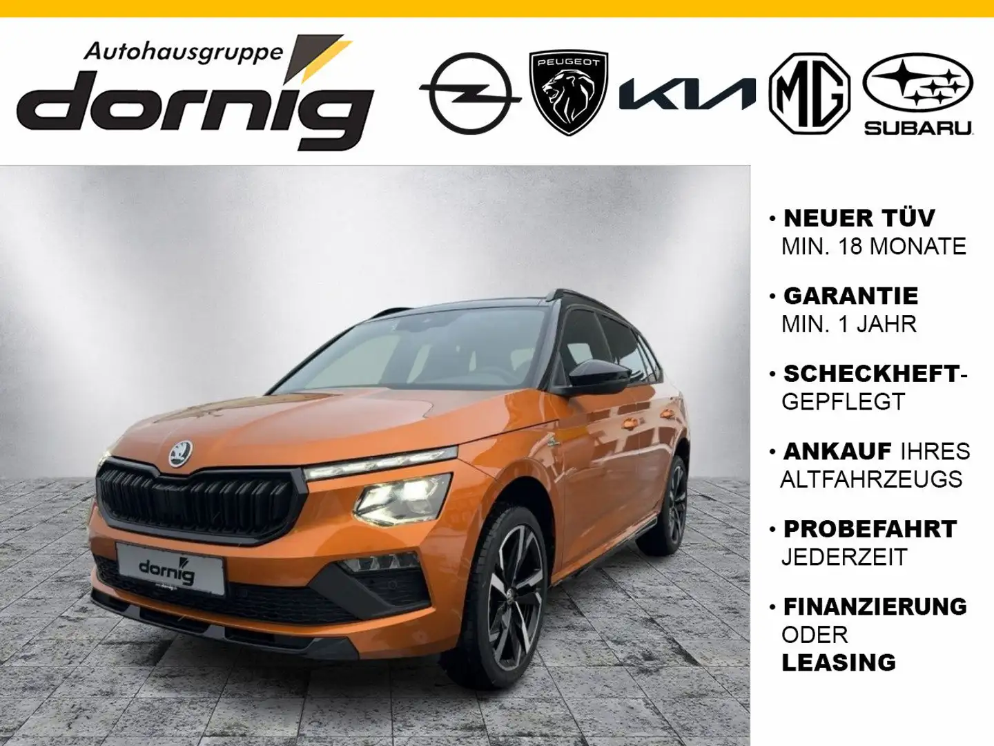 Skoda Kamiq Monte Carlo DSG,LED,Kamera Orange - 1