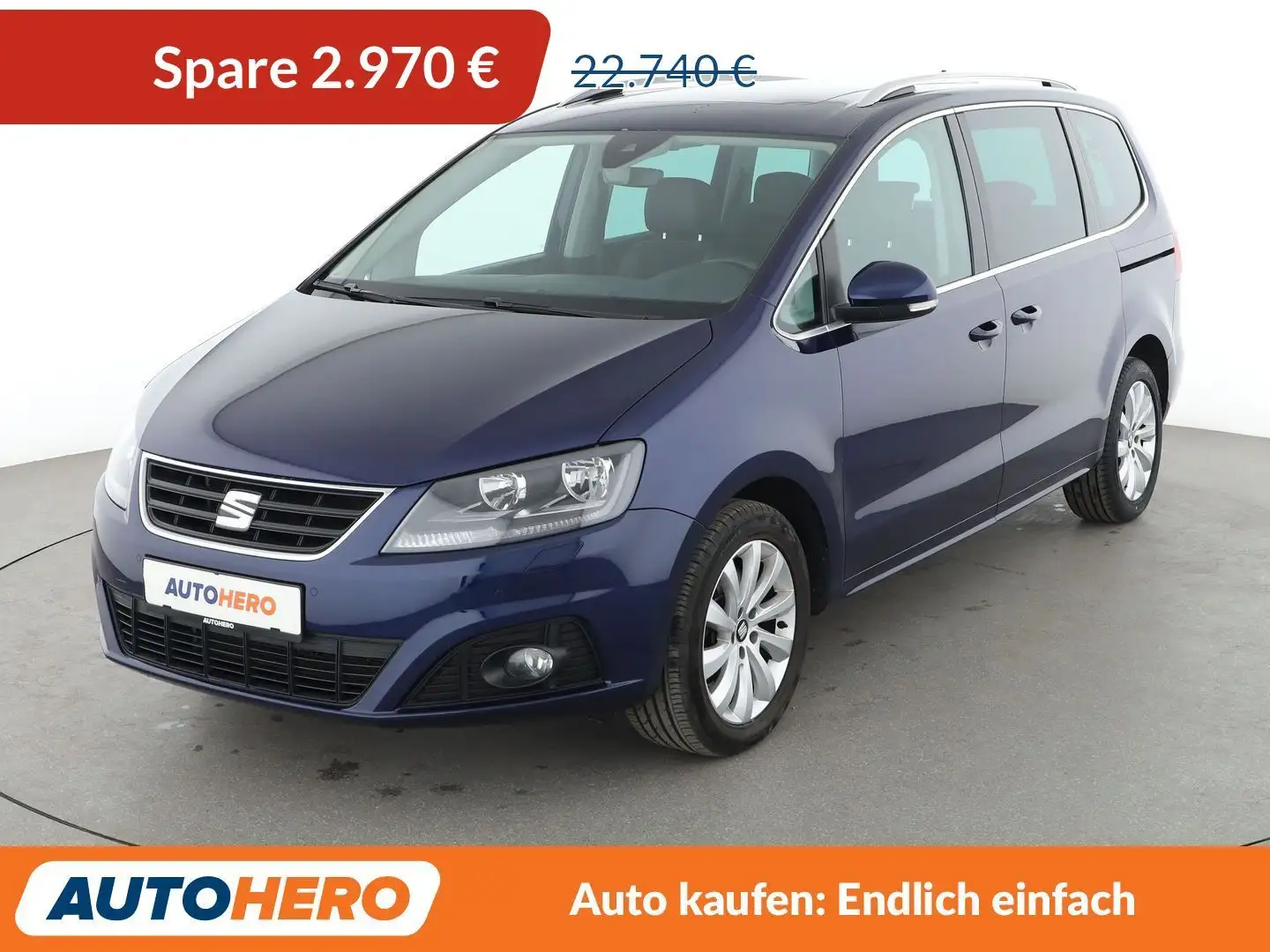 SEAT Alhambra 2.0 TDI Style*PANO*NAVI*TEMPO*PDC*CAM*SHZ* Blauw - 1