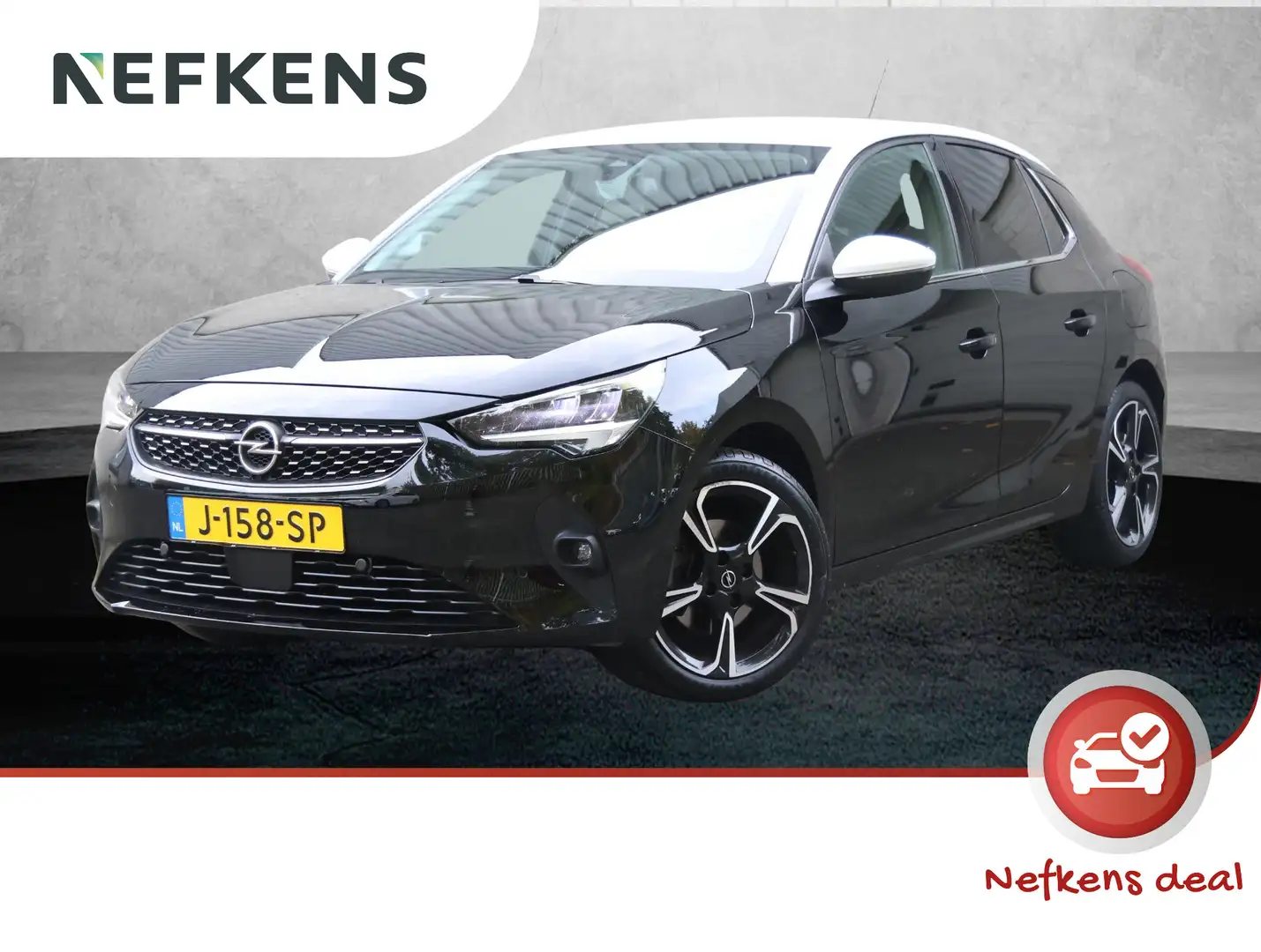 Opel Corsa 100pk Elegance | 1ste eigenaar | Camera | 17"LMV | Zwart - 1