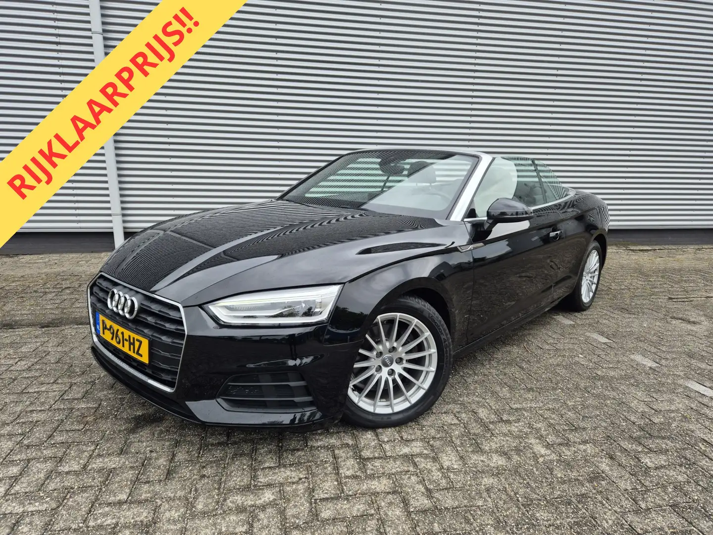 Audi A5 Cabriolet 2.0 TFSI MHEV Pro Line Automaat, airco,n Zwart - 1