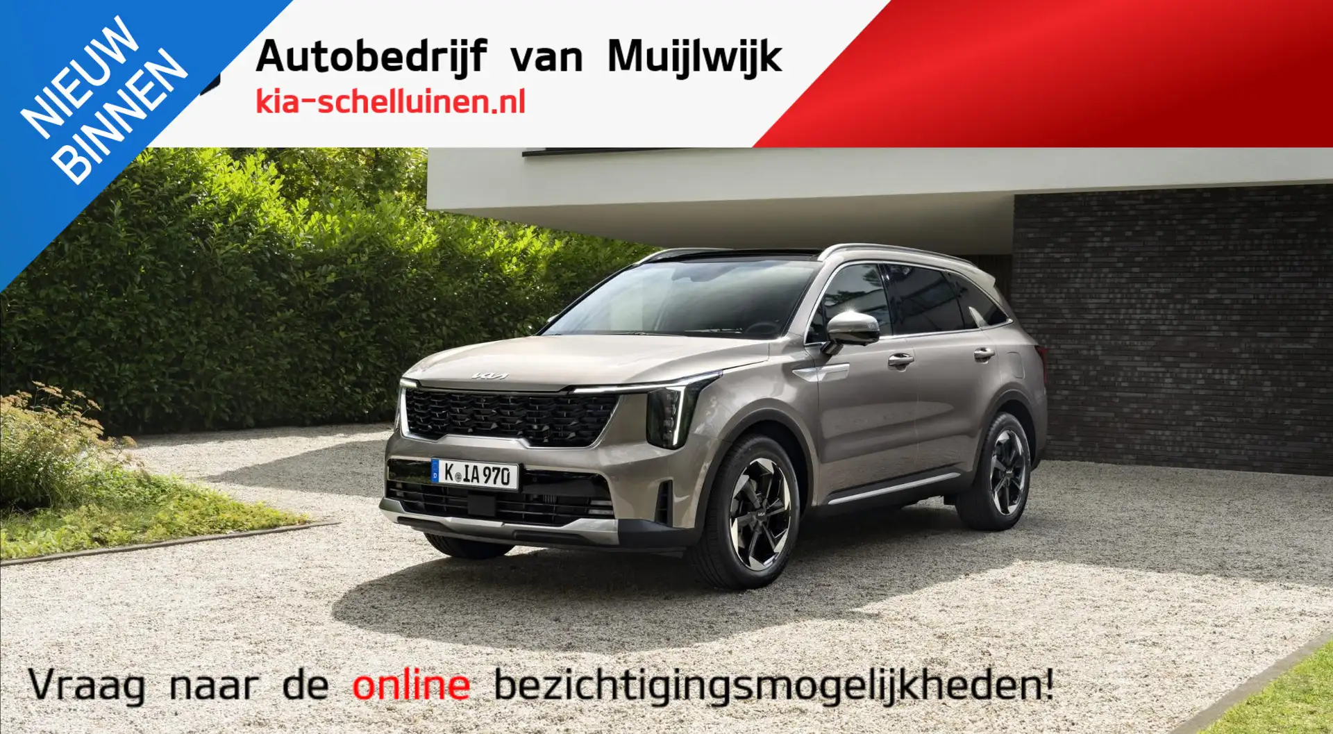 Kia Sorento 1.6 T-GDi Hybrid 2WD ExecutiveLine 7p. Unieke NL D Gris - 1