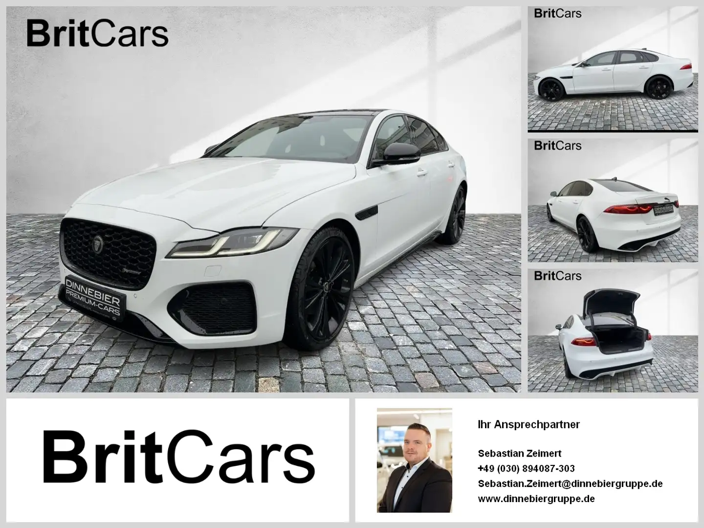 Jaguar XF Diesel D200 R-Dynamic SE WinterPak,Pano,20'' Blanc - 1