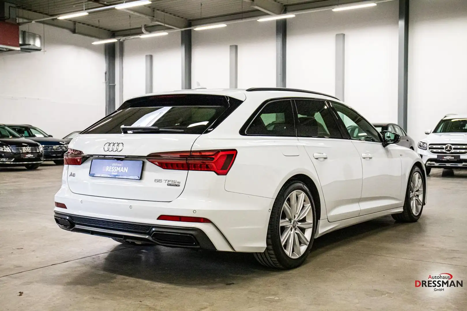 Audi A6 Avant 55 TFSIe q. S-line 360° AHK ACC MATRIX Weiß - 2