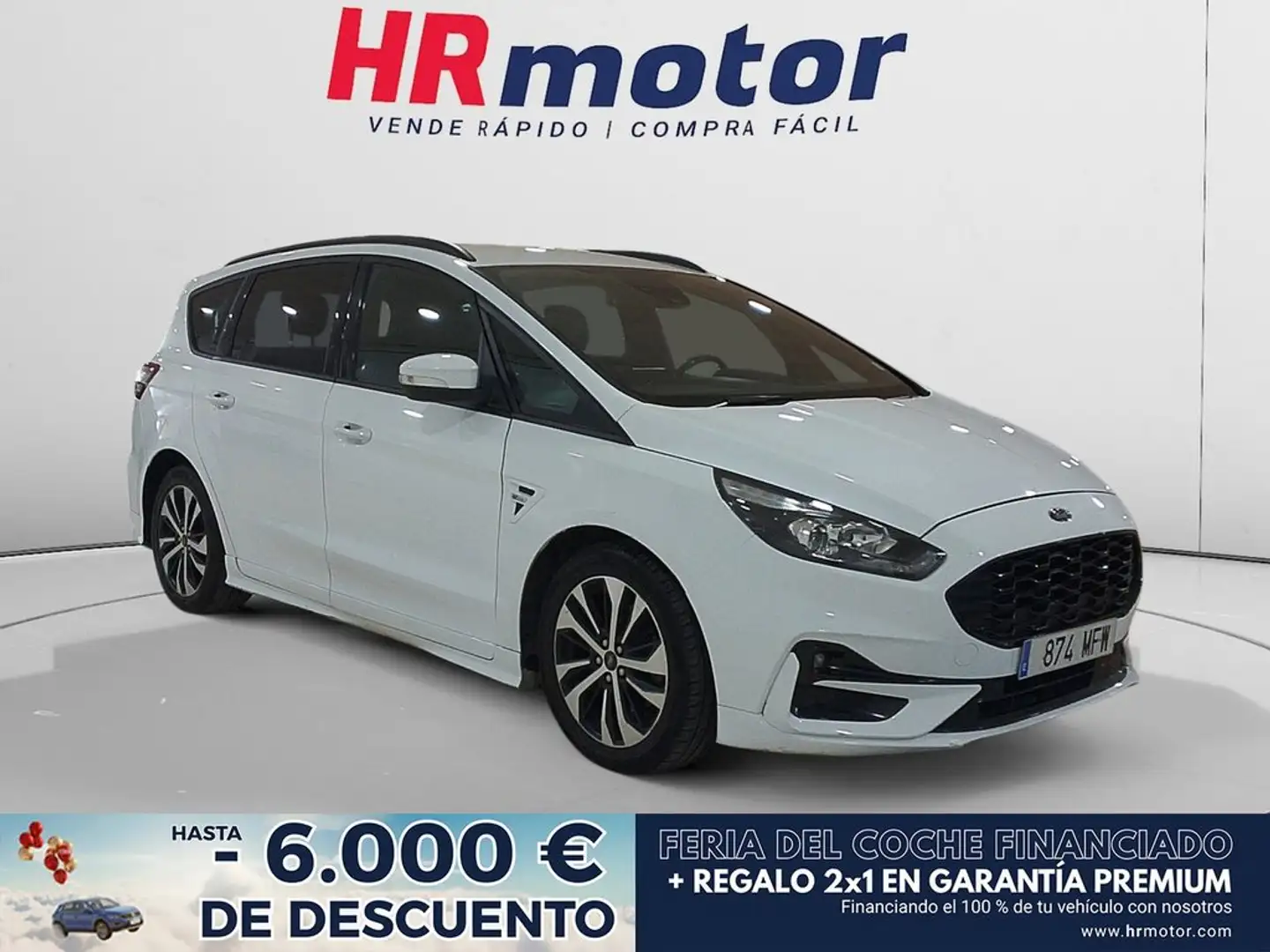 Ford S-Max Hybrid ST-Line Blanco - 1