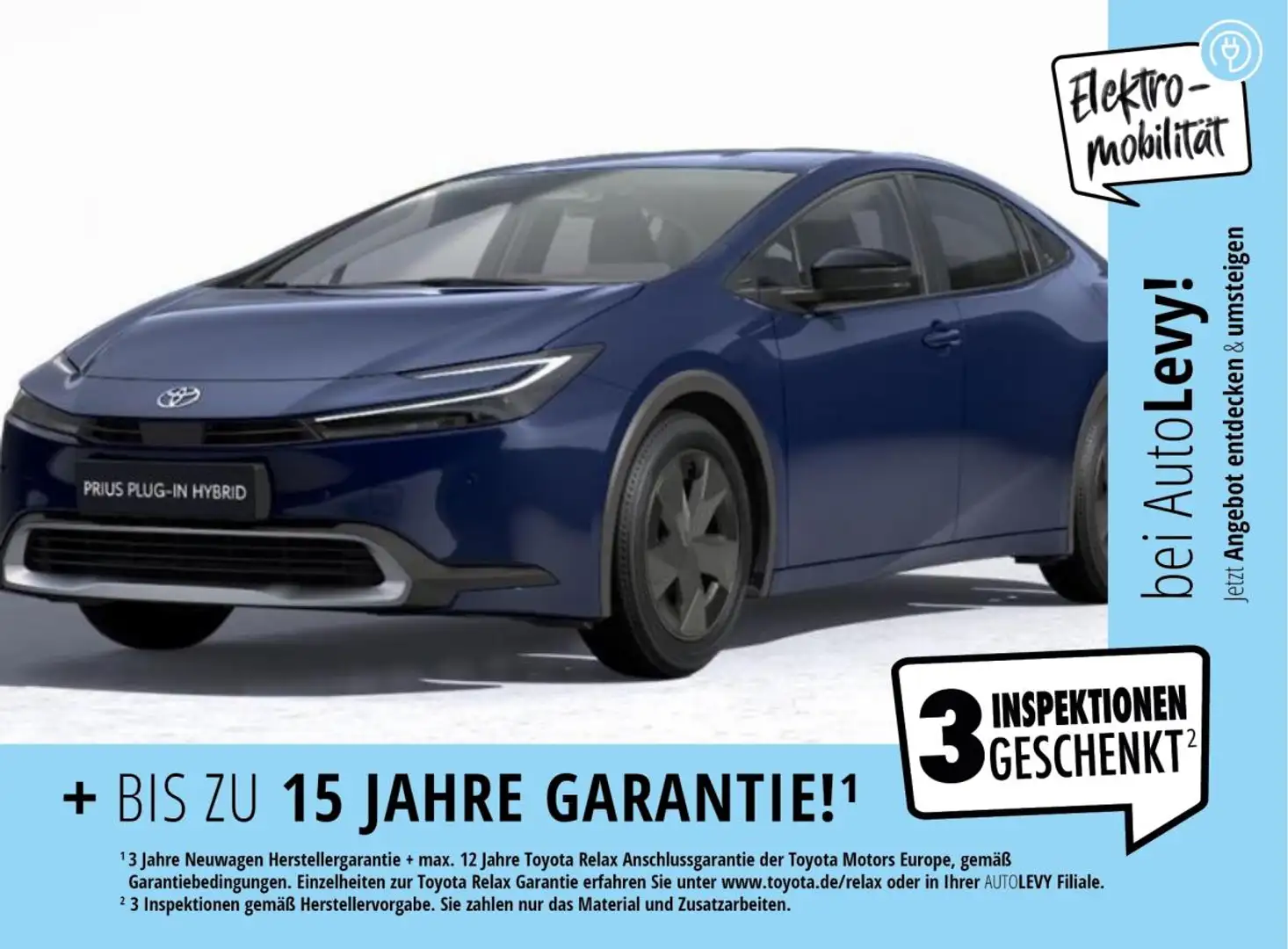 Toyota Prius 2.0 Plug-In R.Kamera+Alu+Sitz elektr.+SHZ Blau - 1