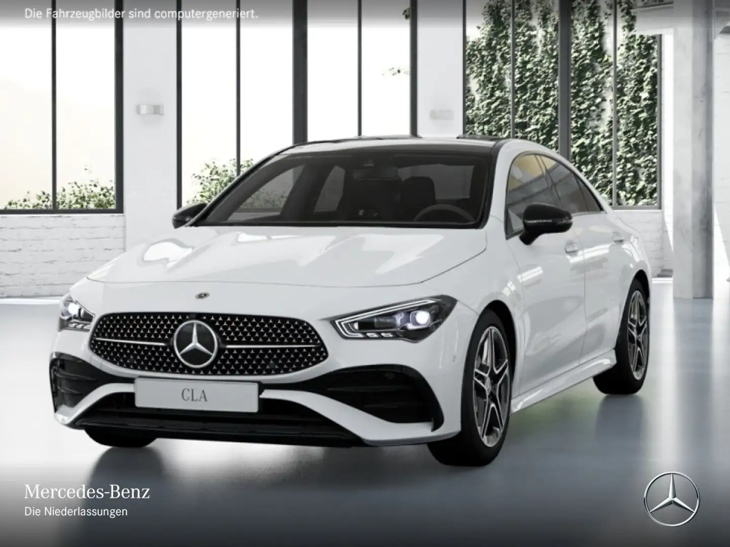 Mercedes-Benz CLA 180 AMG+NIGHT+PANO+360°+MULTIBEAM+TOTW+7G Blanc - 2