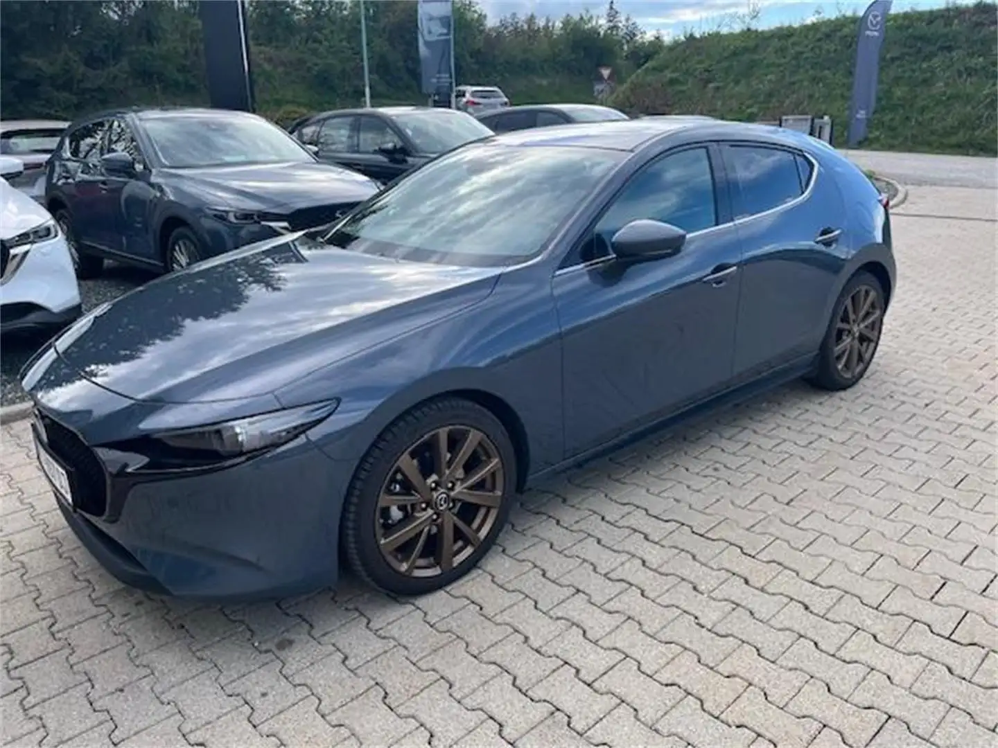 Mazda 3 e-Skyactiv-G150 Exclusive-Line DASO/DESI/AHV/Win Gris - 1