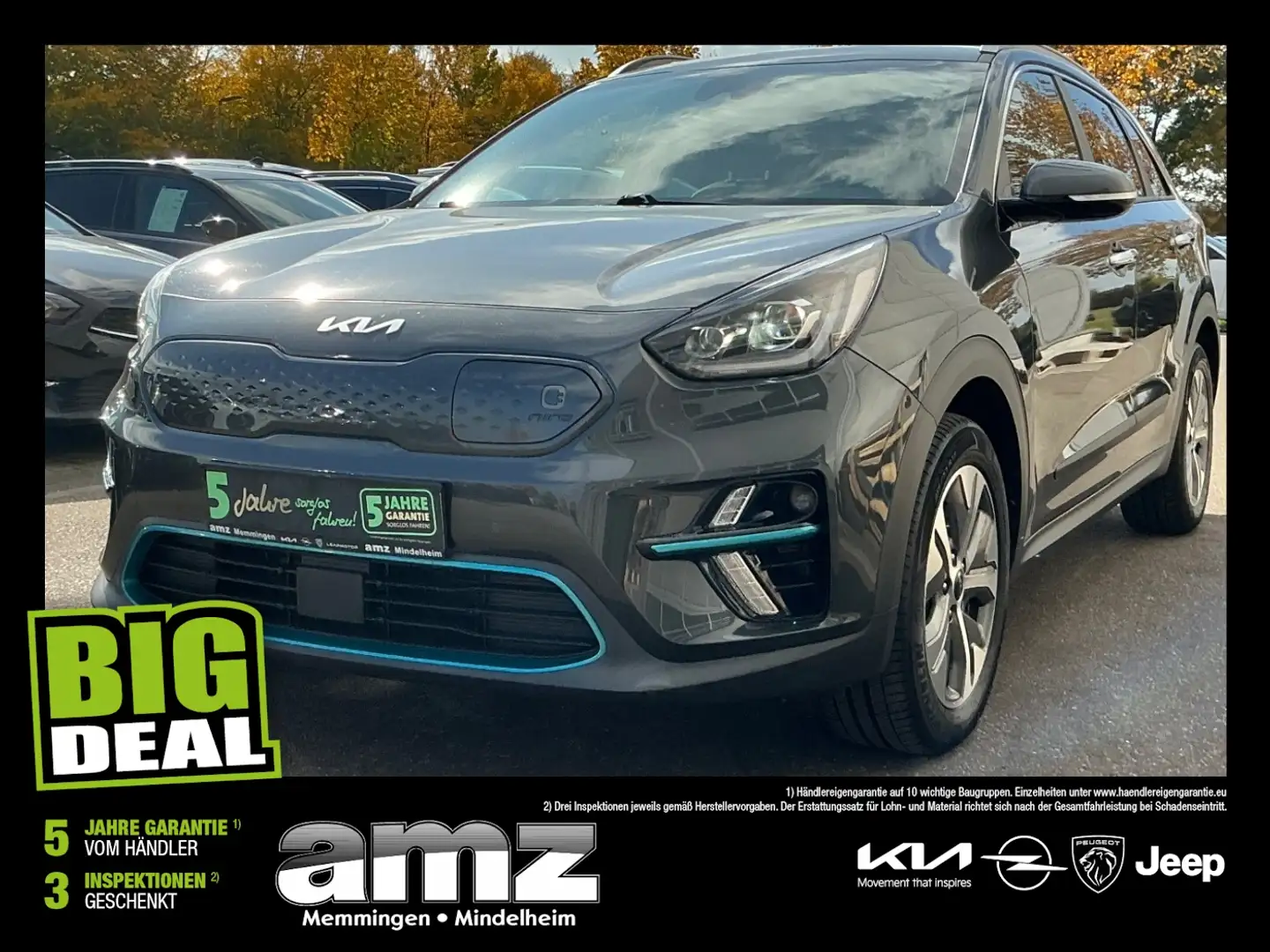 Kia Niro e- Spirit ACC+Winterpaket*64kwh*3PHOBC11KW Grau - 1