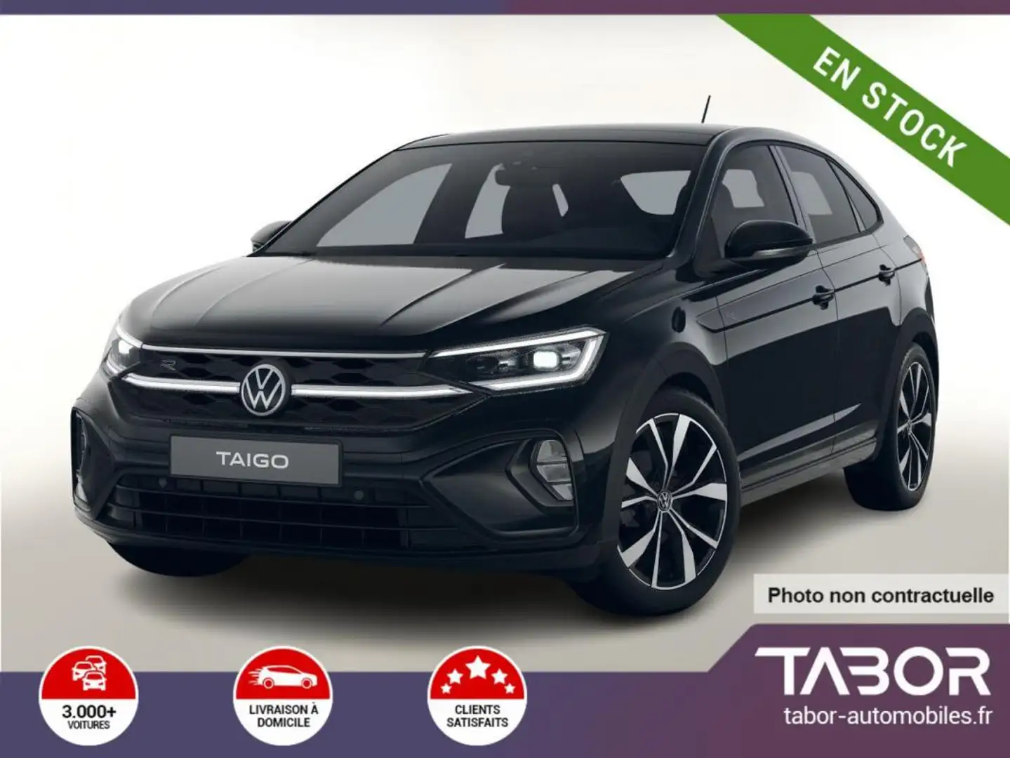 Volkswagen Taigo 1.0 TSI 115 R-Line Matrix Pano Noir - 1