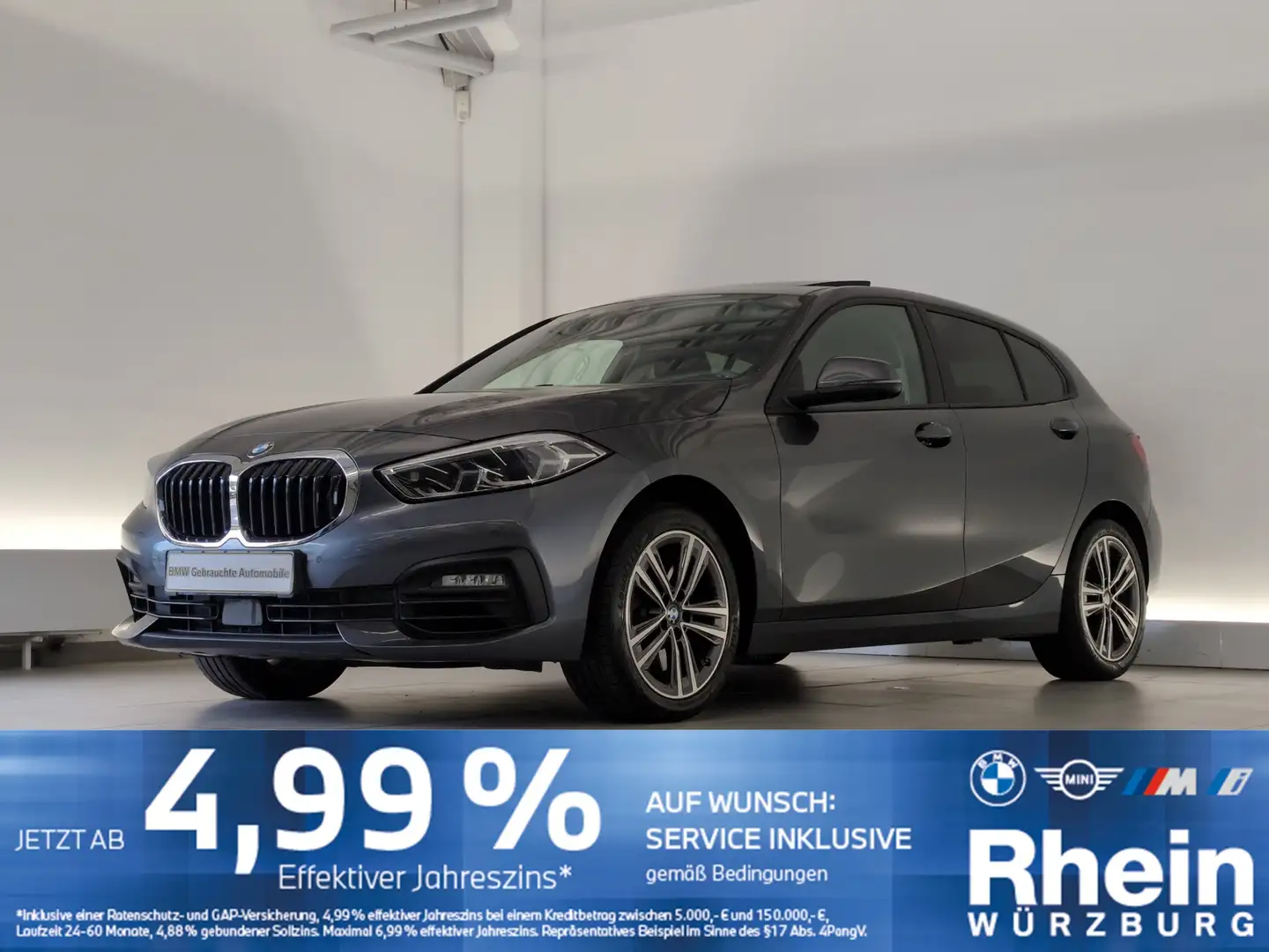 BMW 120 i AHK/Pano/LRH  AHK/Pano/LRH Grau - 1