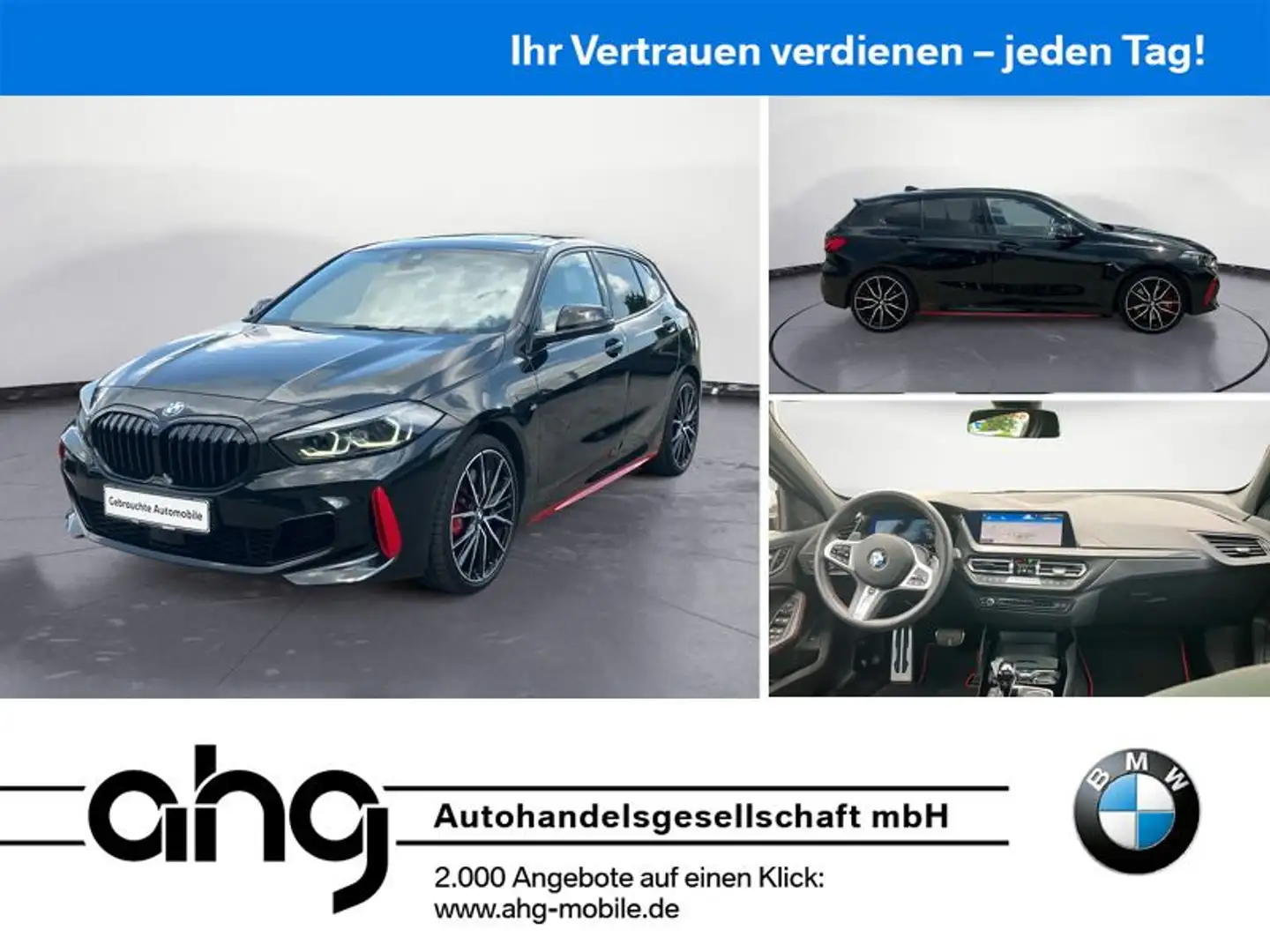 BMW 128 ti Navi Tempom.aktiv Panoramadach Bluetooth P Schwarz - 1