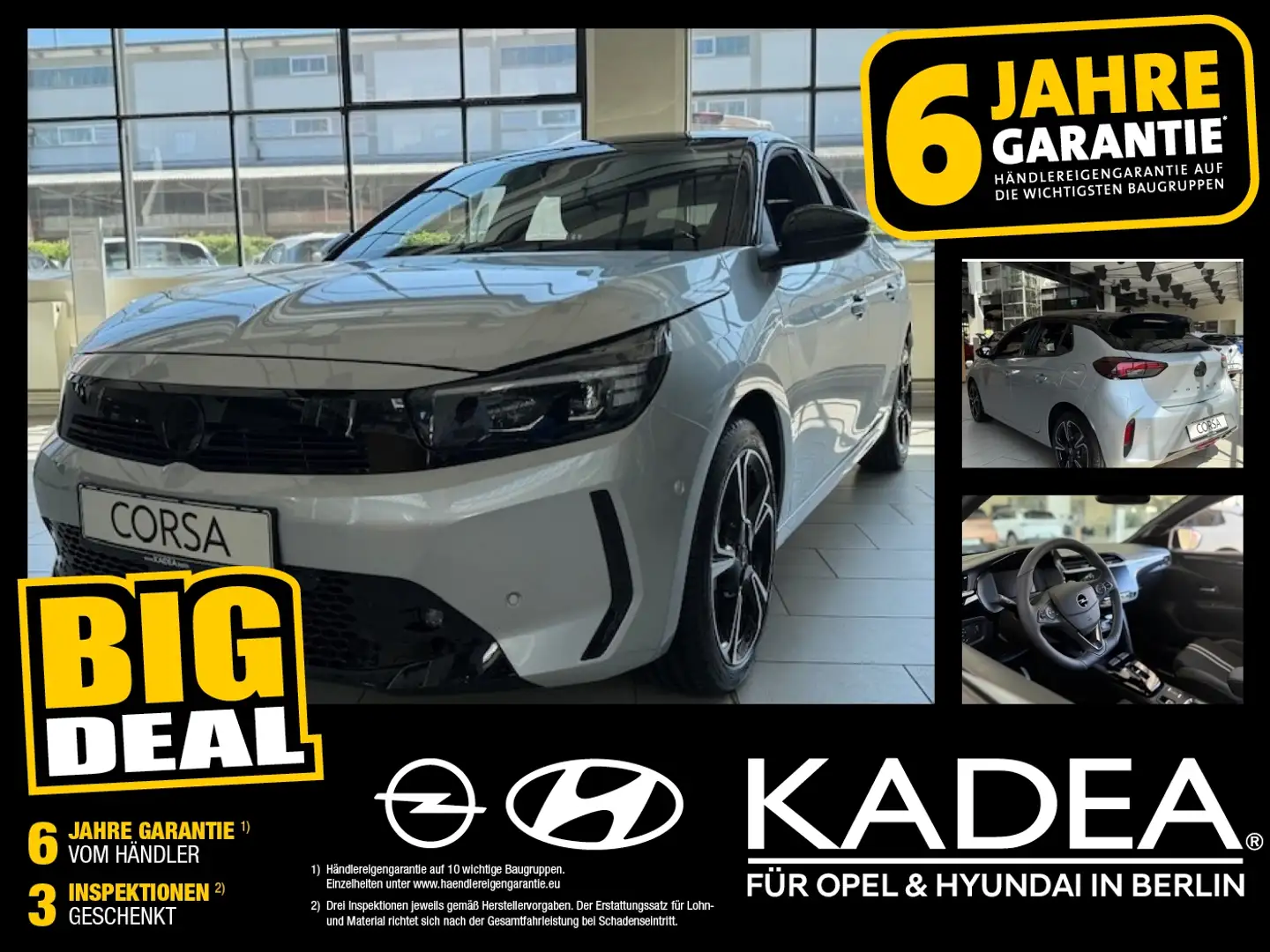 Opel Corsa 1.2 Leasingrate 199,99€ (1.200€ Anzahlung) Silber - 1