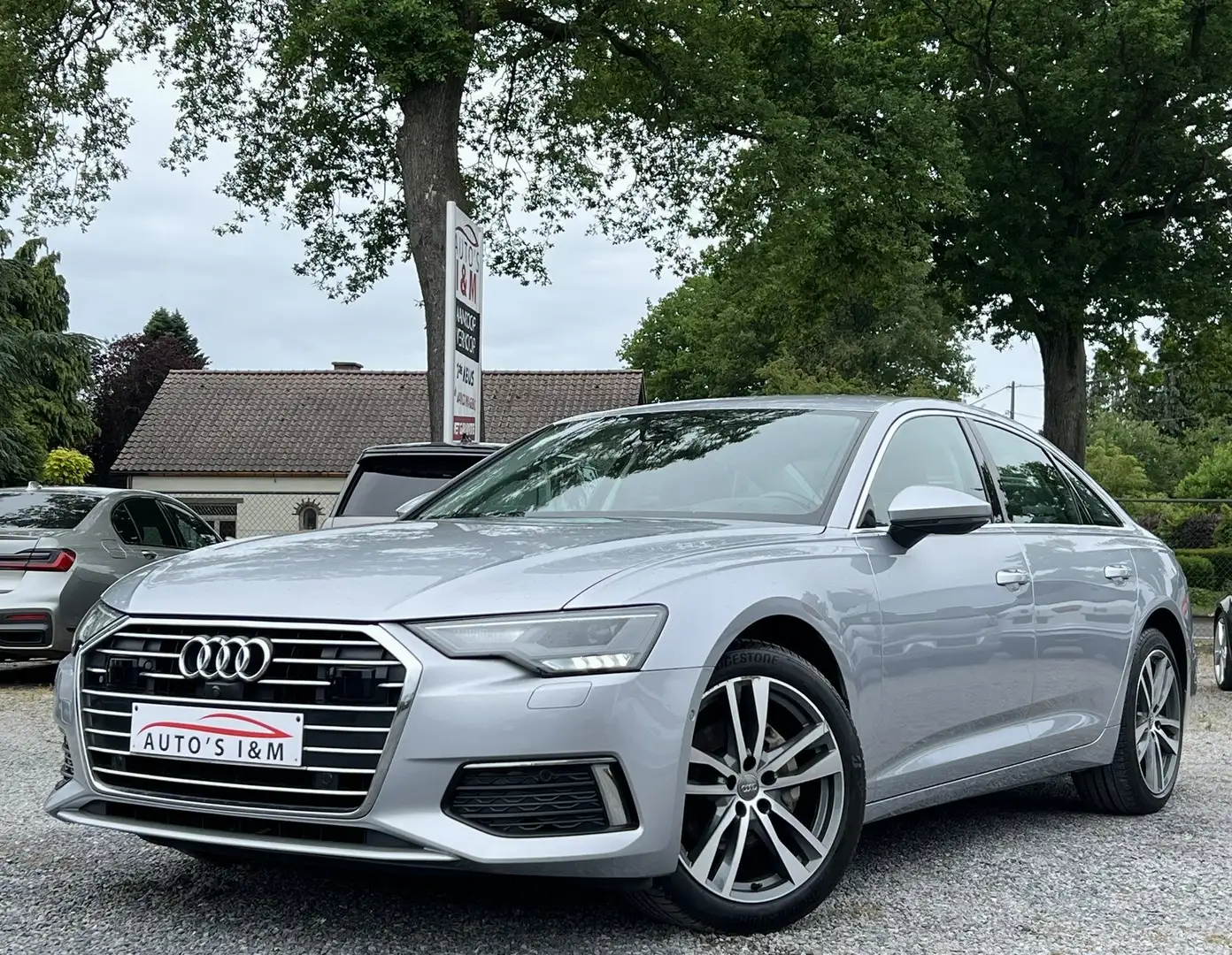 Audi A6 40TDi S tronic BTW 98Dkm 360gr Camera Lijnass Full Argent - 1