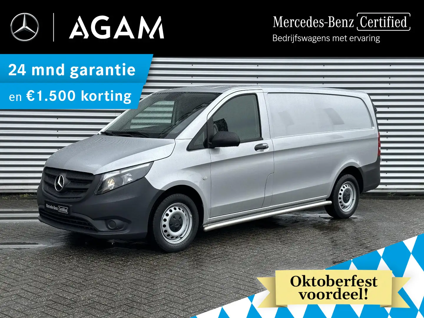Mercedes-Benz Vito 114 CDI L2 Automaat Airco NavigatieApple Carplay- Argent - 1