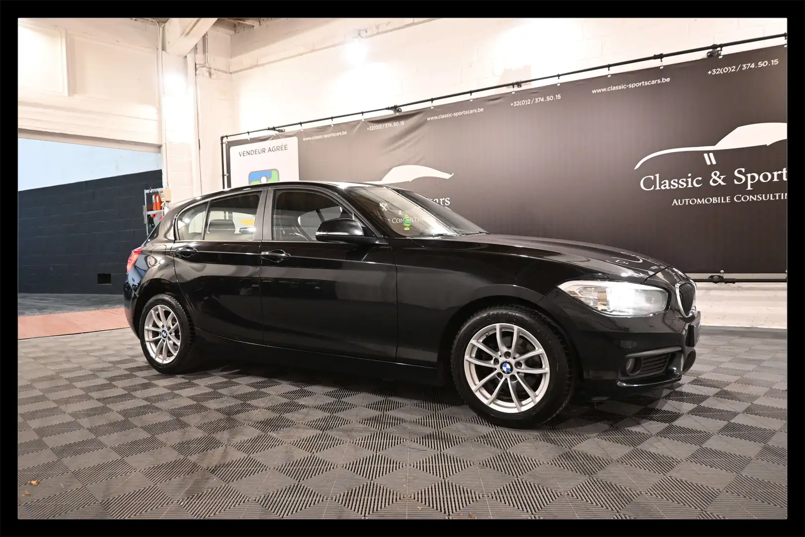 BMW 116 116d FACELIFT EURO 6b / GPS NAVI / CUIR / PDC Noir - 1