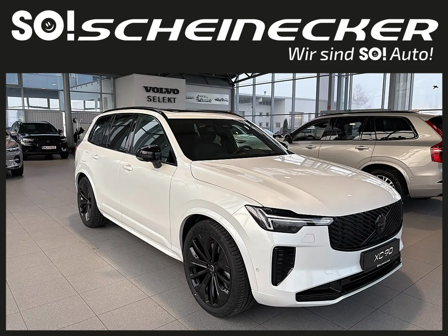 Volvo XC90 T8 AWD PHEV 18,8kWh Ultra Black Edition Weiß - 1