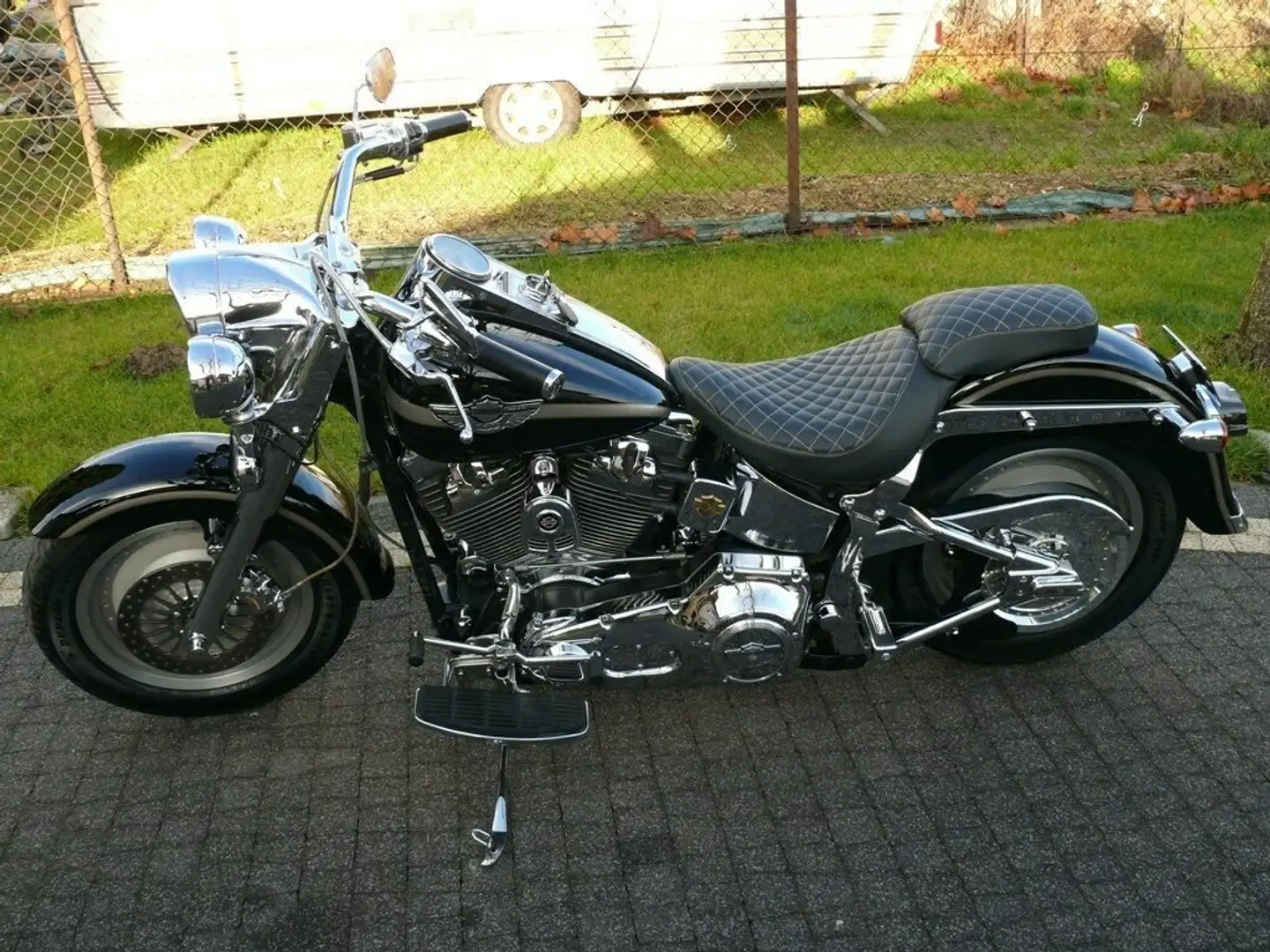 Harley-Davidson Fat Boy FLSTF Anniversary Fekete - 1
