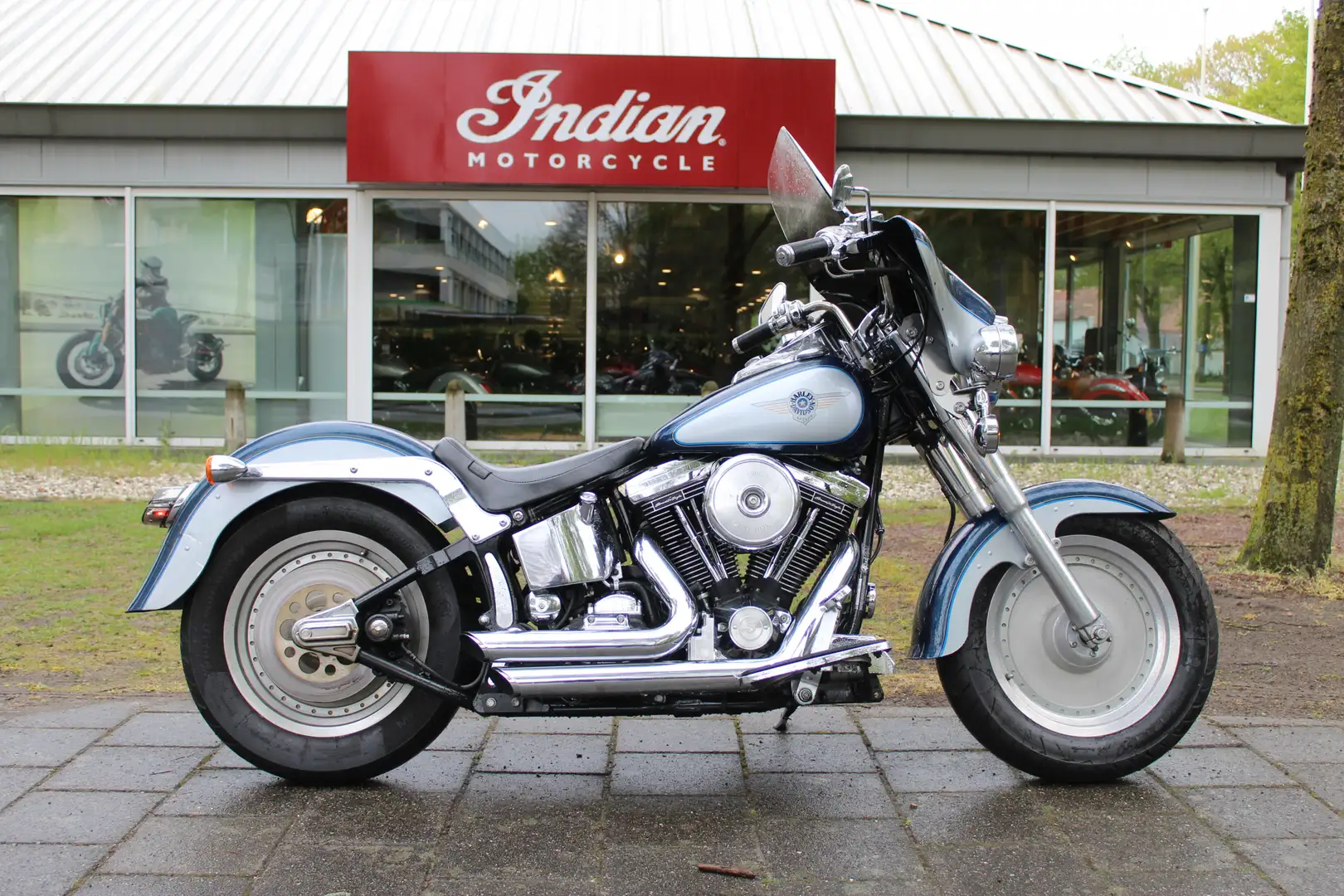Harley-Davidson Fat Boy Softail Modrá - 1
