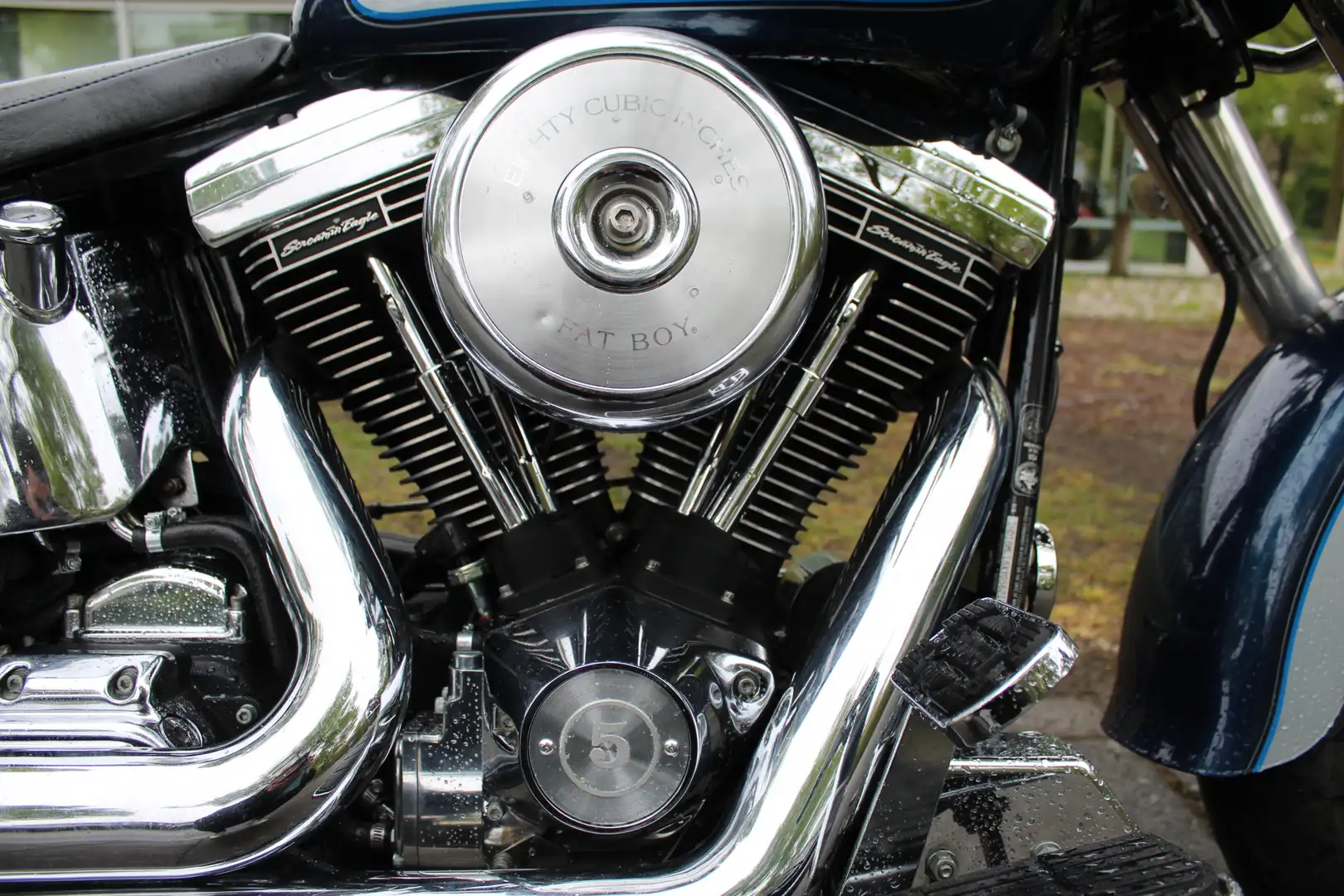 Harley-Davidson Fat Boy Softail Modrá - 2