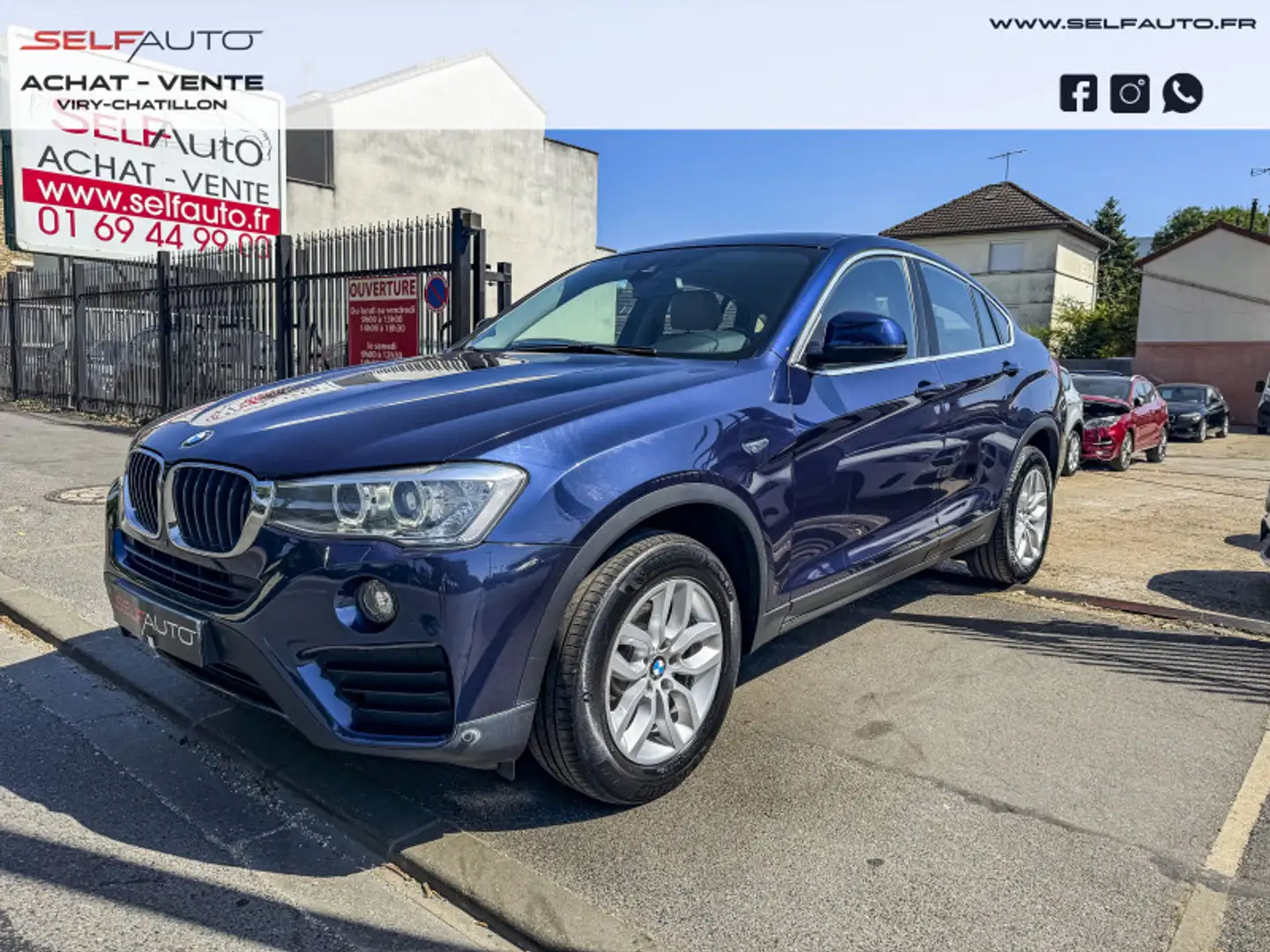 BMW X4 (F26) XDRIVE20DA 190CH LOUNGE PLUS Bleu - 1