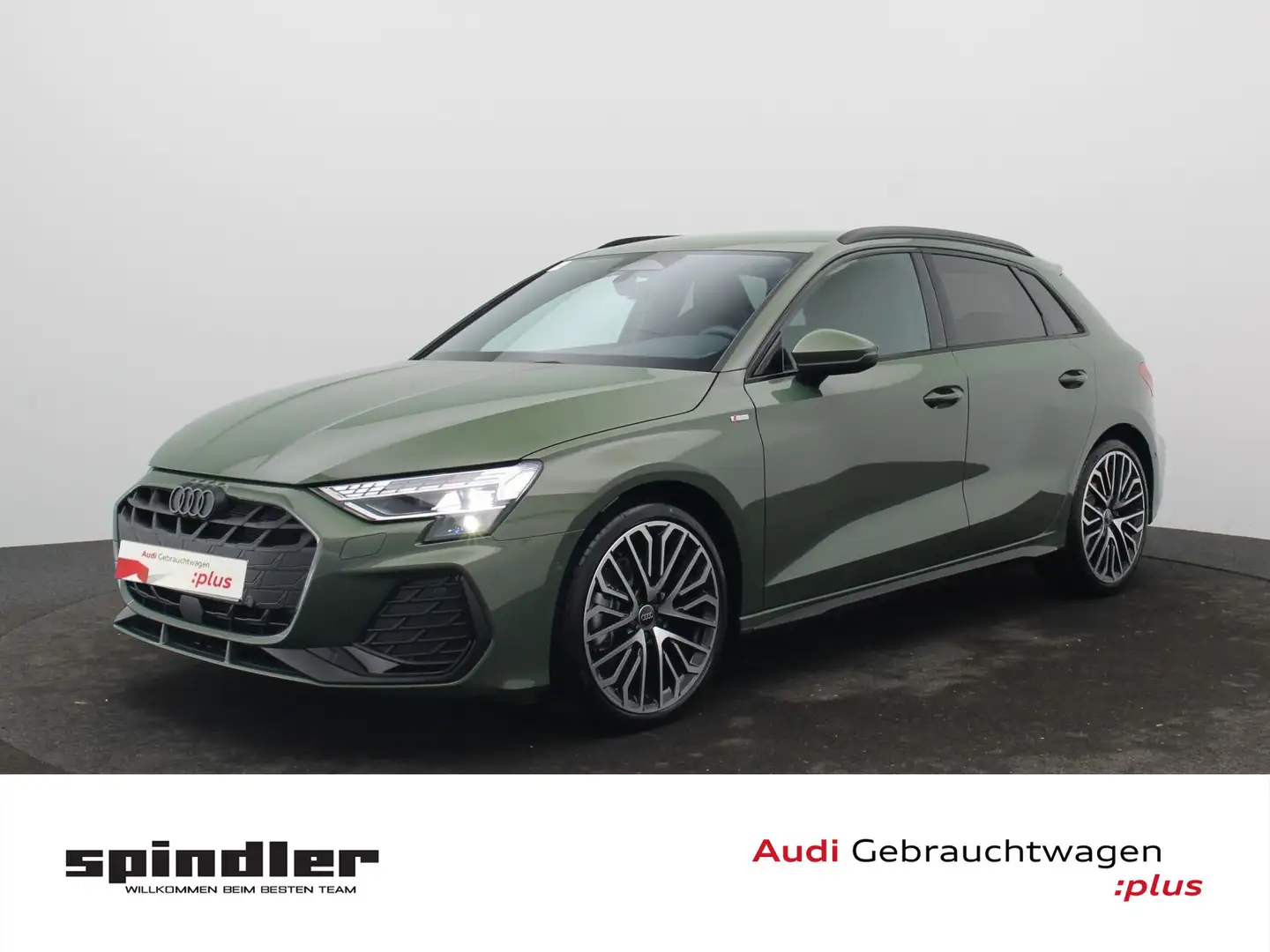Audi A3 S-Line TDI S-tronic/ Navi, AHK, LED Grün - 1