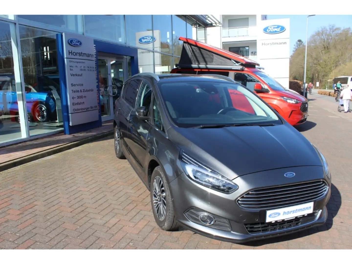 Ford S-Max TITANIUM ECOBOOST 7-SITZER, LED, NAVI, PDC, LM, BE Gris - 2