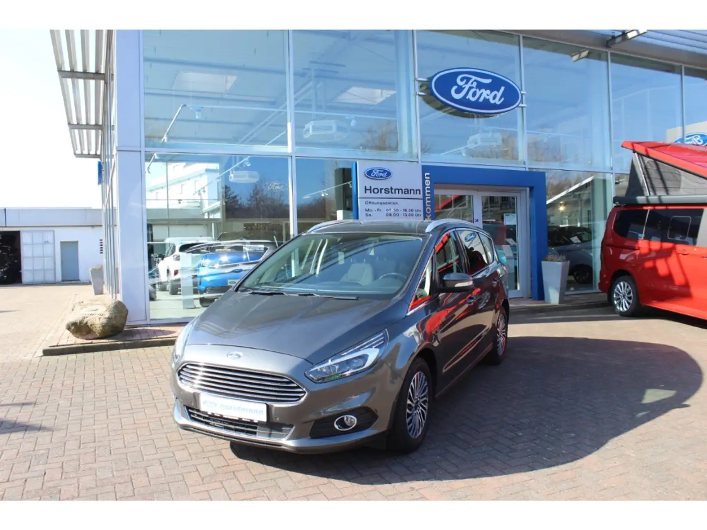 Ford S-Max TITANIUM ECOBOOST 7-SITZER, LED, NAVI, PDC, LM, BE Gris - 1