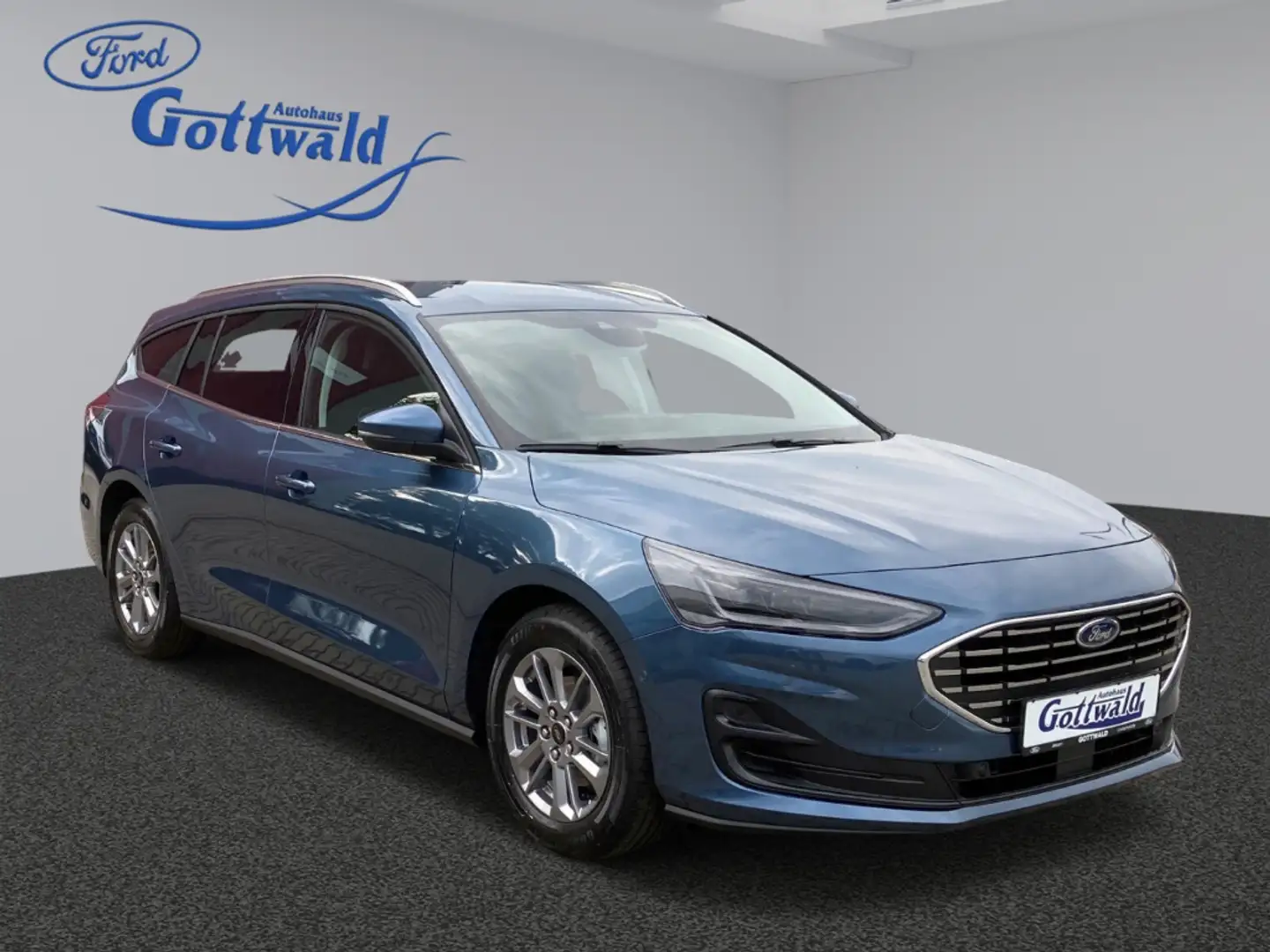 Ford Focus Turnier Titanium X LED ACC El. Heckklappe Apple Ca Blau - 1