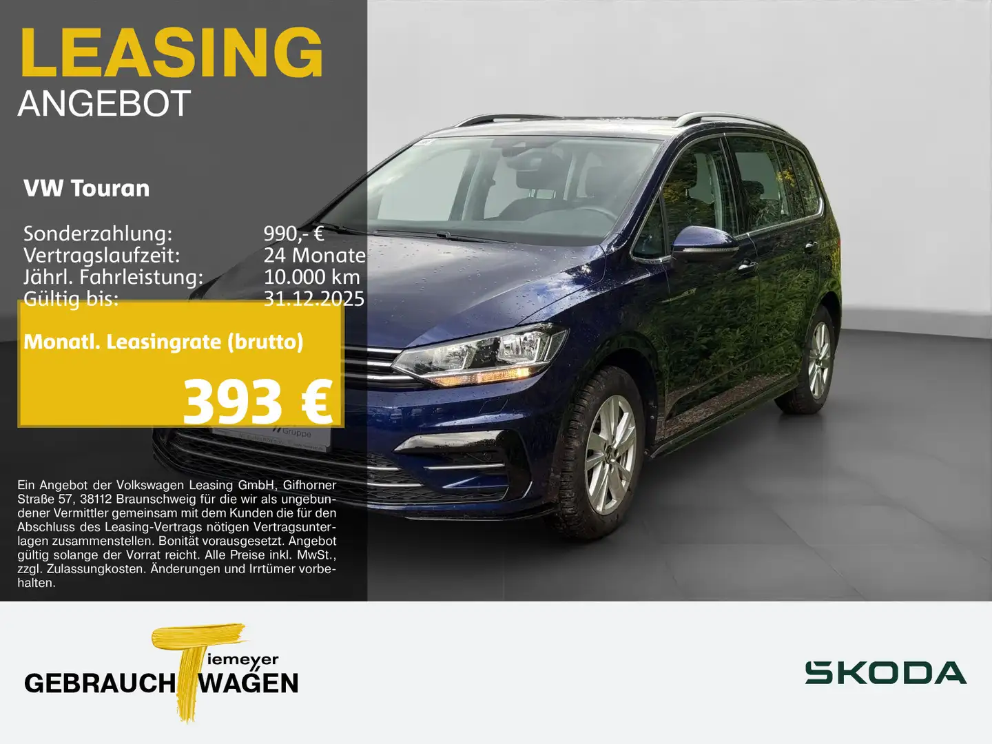 Volkswagen Touran 2.0 TDI DSG R-LINE 7-SITZE AHK NAVI KAMER Blau - 1