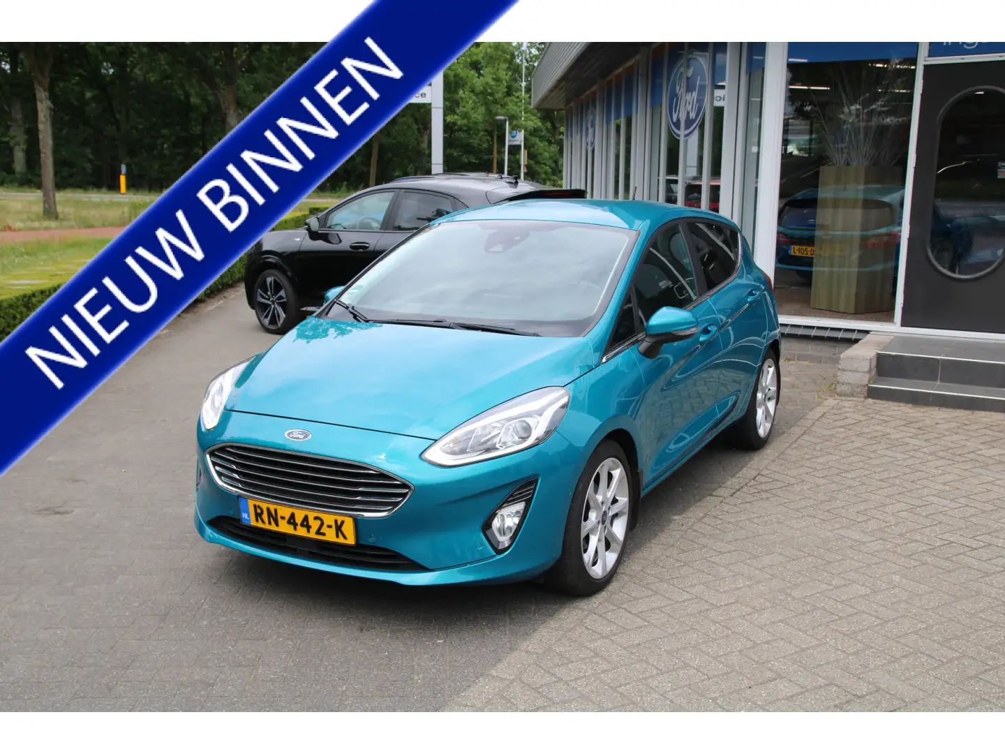 Ford Fiesta 1.0 EcoBoost 100 PK Titanium TREKHAAK| NAVIGATIE| Blauw - 1