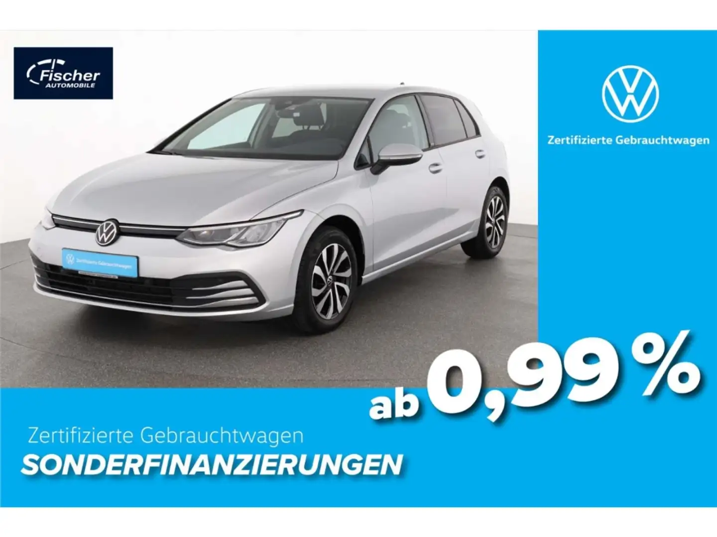 Volkswagen Golf 1.5 eTSI Active DSG NAV/LED/ACC/Klima/SH Silber - 1