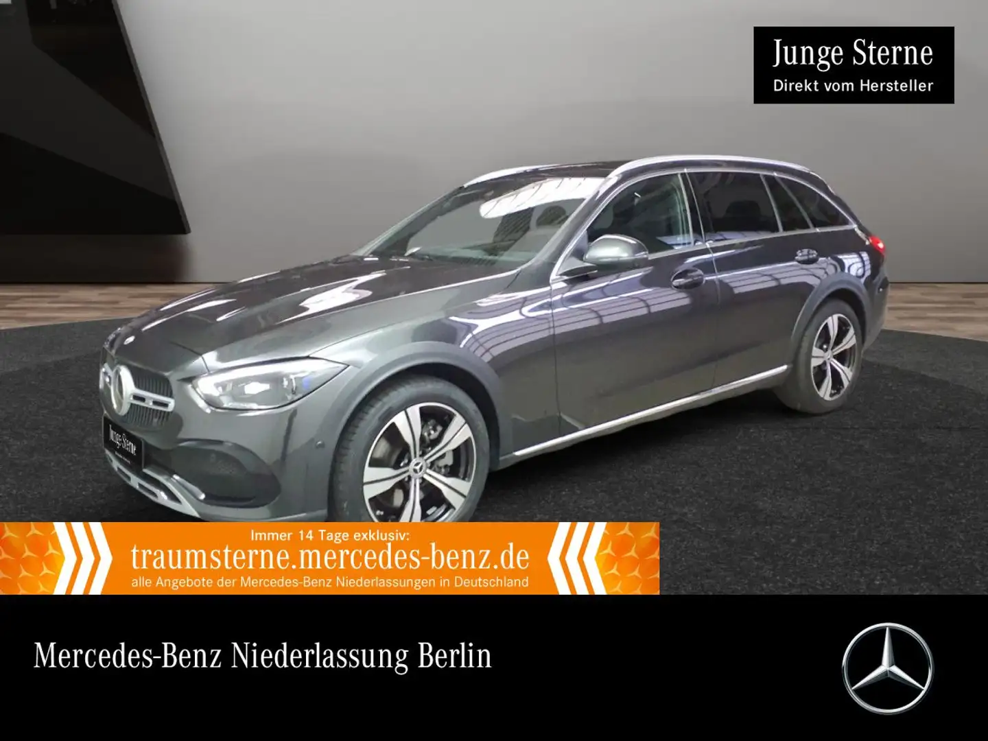 Mercedes-Benz C 220 d T 4M AVANTG+PANO+360+AHK+KEYLESS+9G Grau - 1