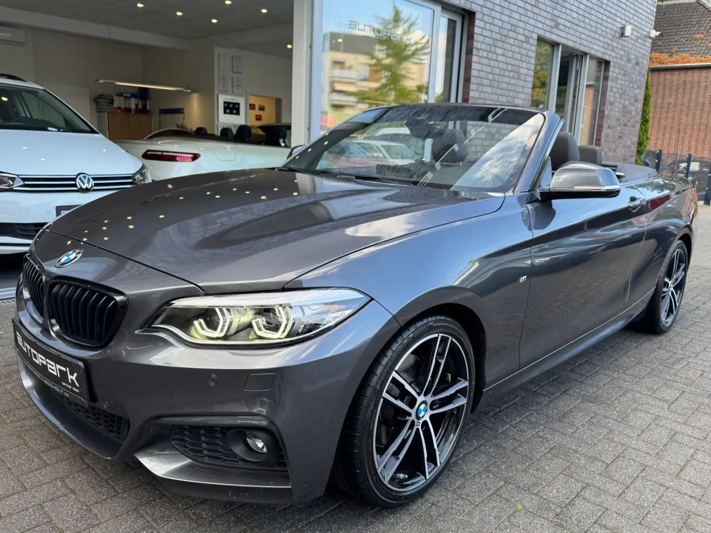 BMW 220 i Cabrio M Sport OpenAir h&k CAM NaviPro 18" Gris - 1