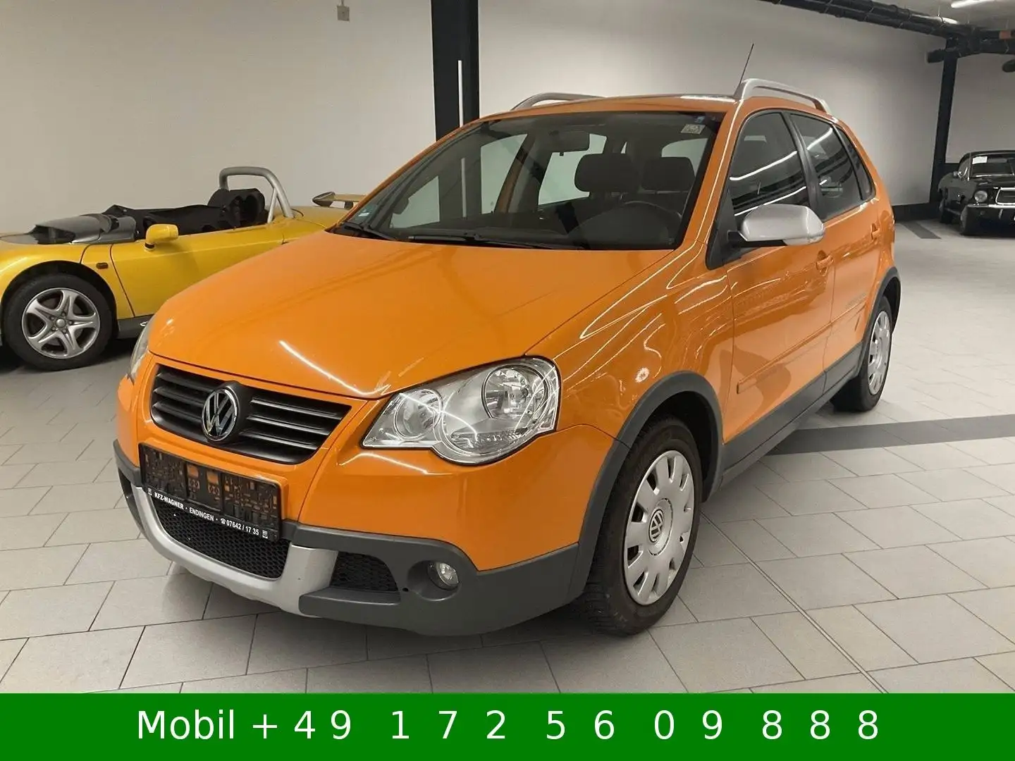Volkswagen Polo IV Cross 1,6 Autom Sitzh. ESP Klima. GSD Orange - 1