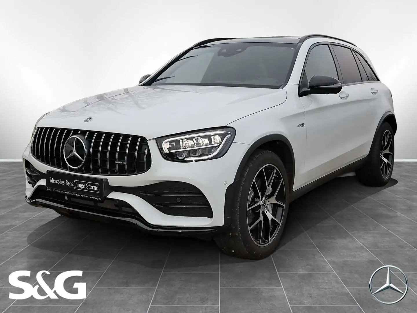 Mercedes-Benz GLC 43 AMG 4M AMG PANO+DISTR+360°+KEYLESS+LED+20 Blanc - 1