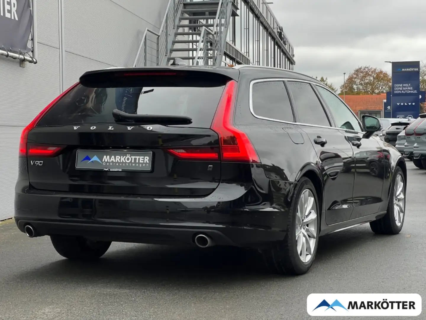 Volvo V90 D5 AWD Momentum Pro EU6d-T ACC/SHZ/LED/NAVI Noir - 2