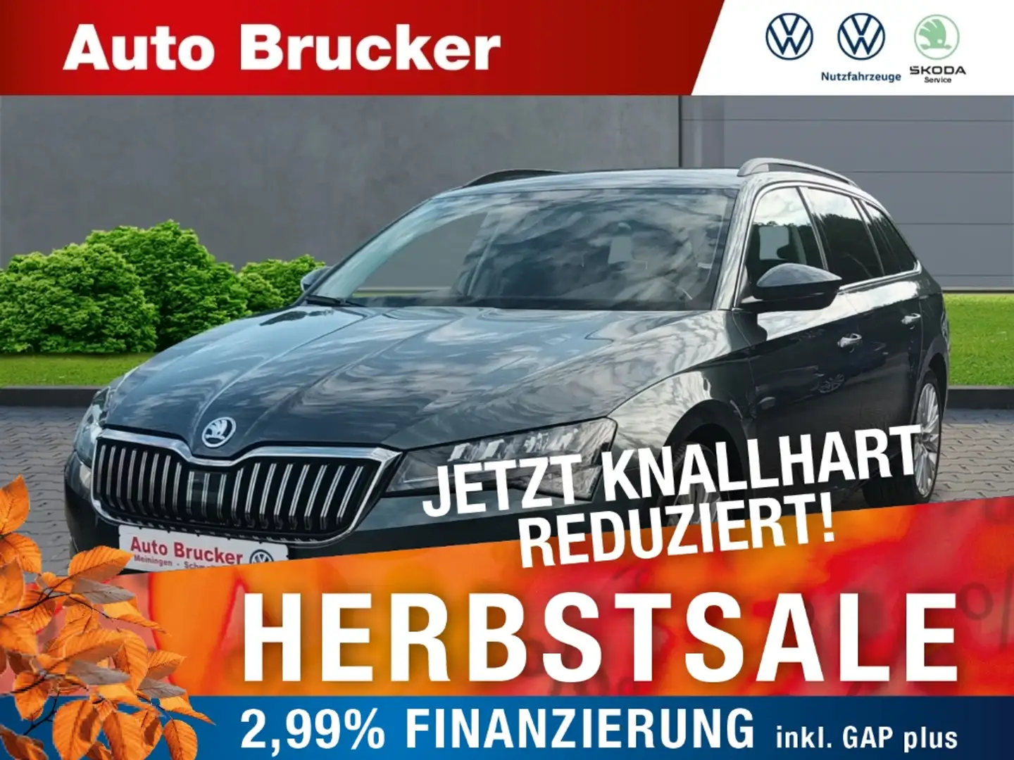 Skoda Superb Combi 2.0 Ambition TDI+Anhängerkupplung+Sprachsteu Grau - 1