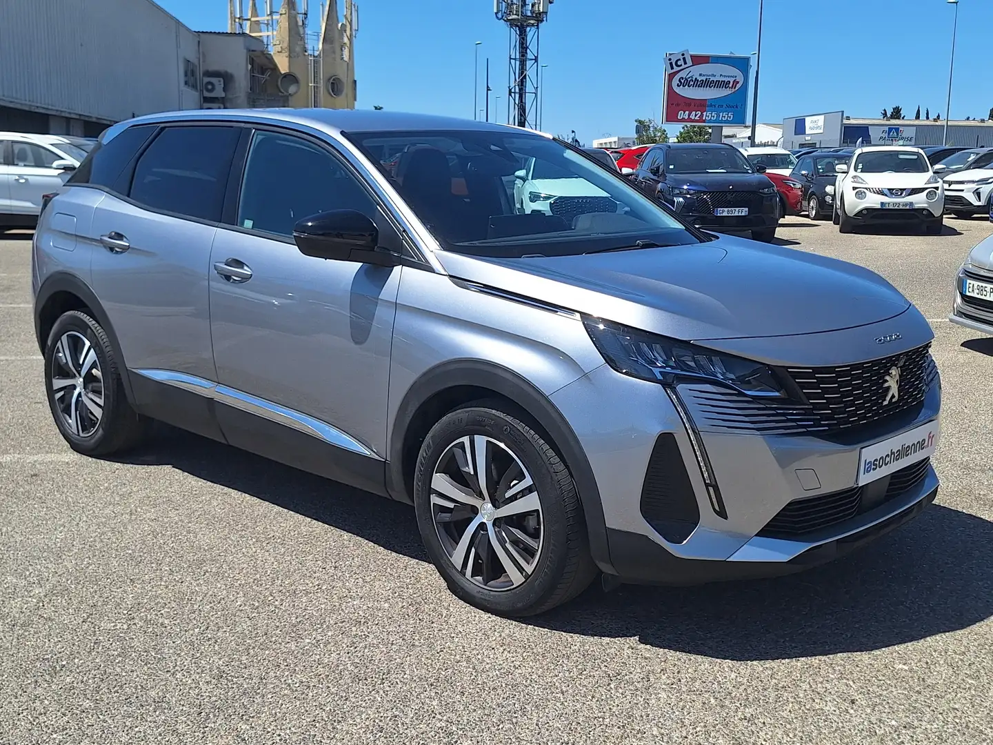 Peugeot 3008 BlueHDi 130ch S\u0026amp;S EAT8 Allure +peinture métallisée Gris - 2