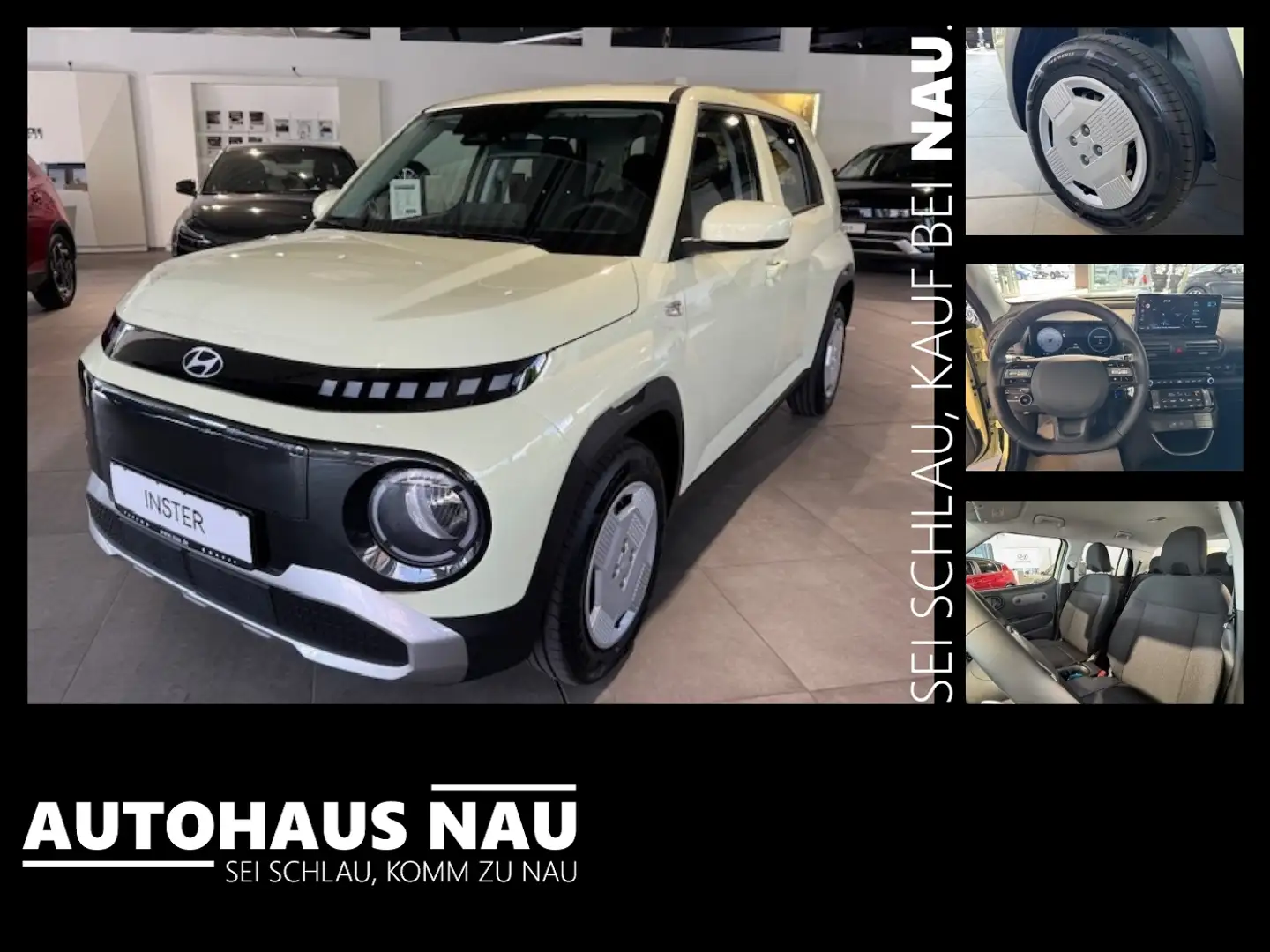 Hyundai Inster 42 kWh Select Inkl. Effizienz Paket Gelb - 1