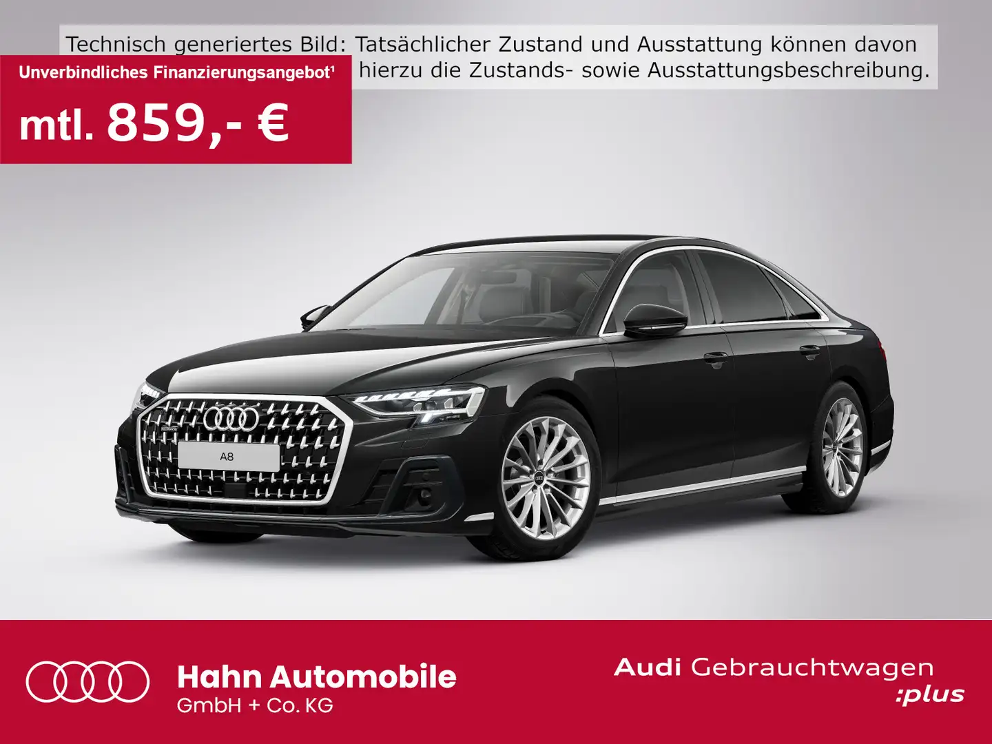 Audi A8 50TDI tiptr quattro Matrix HUD B&O 360° TV Schwarz - 1