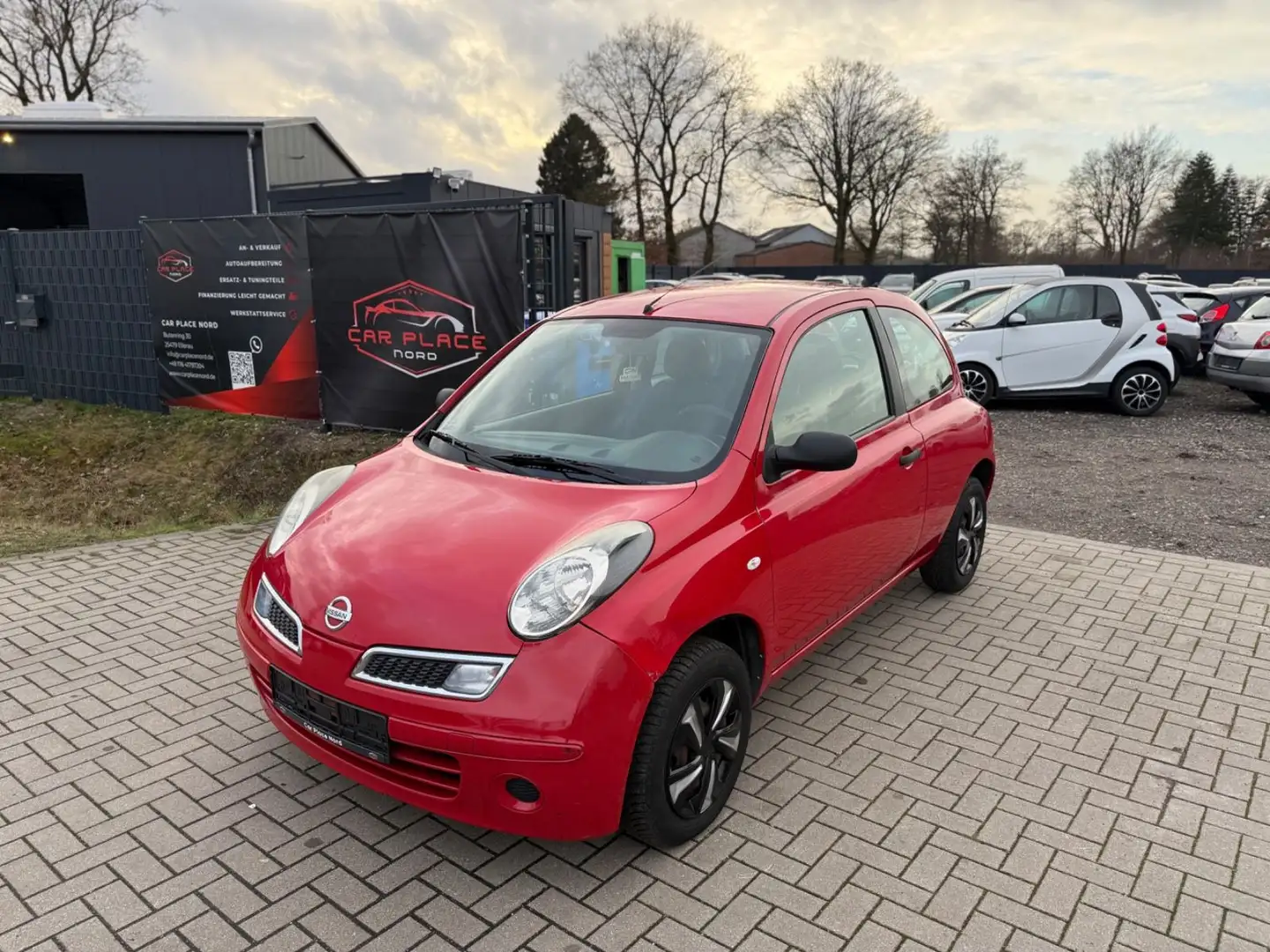 Nissan Micra Visia TÜV 2027/2. HAND/KLIMAANLAGE Rot - 1