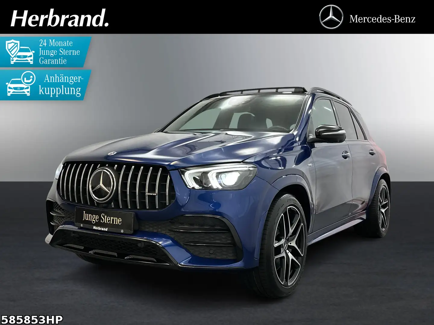 Mercedes-Benz GLE 53 AMG 4M+ DISTRONIC AHK 360° Burmester Pano Kék - 1