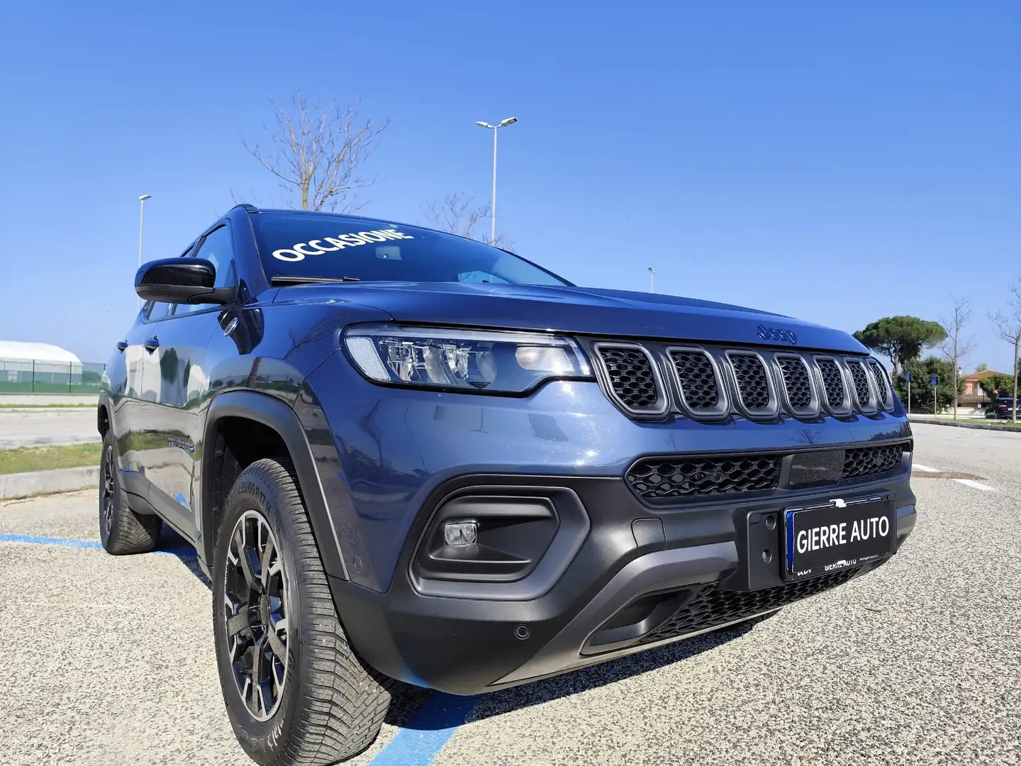 Jeep Compass Compass 1.3 turbo t4 phev Trailhawk 4xe auto Bleu - 2