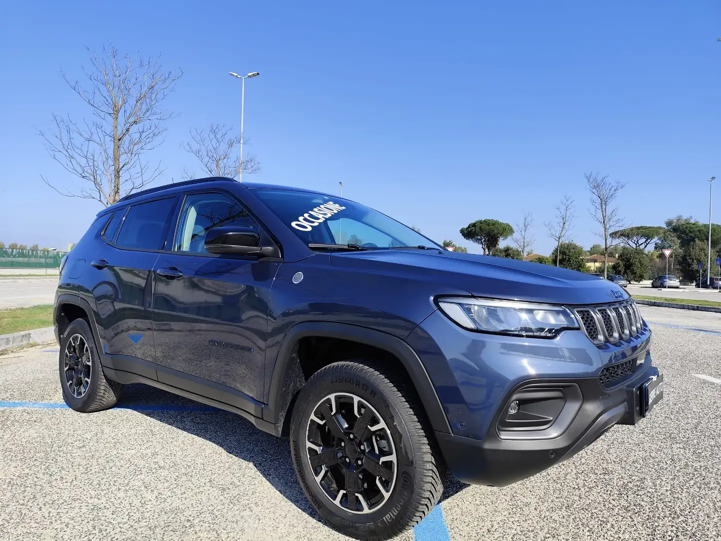 Jeep Compass Compass 1.3 turbo t4 phev Trailhawk 4xe auto Bleu - 1