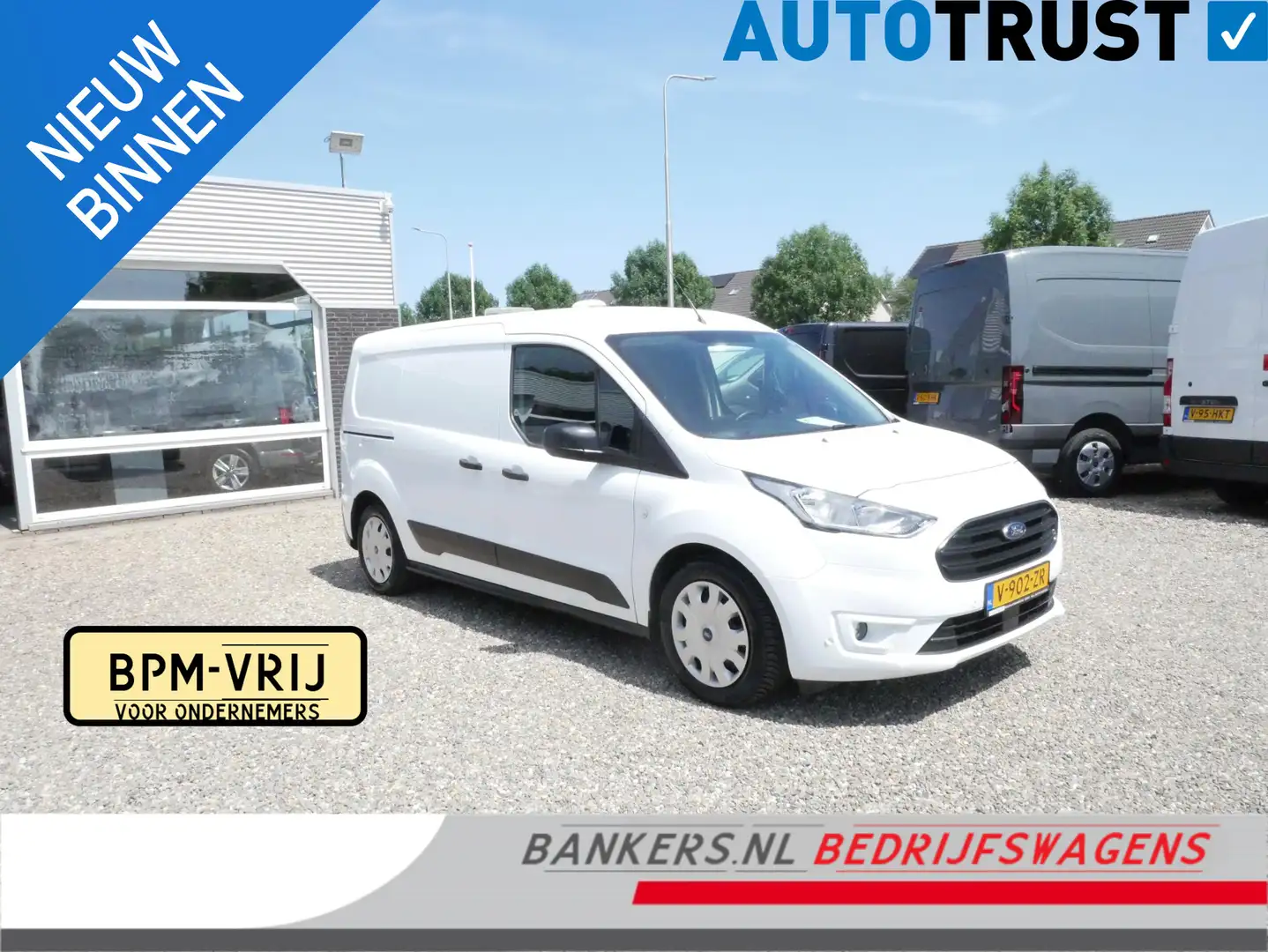 Ford Transit Connect 1.5 EcoBlue 100PK, L2, Airco Blanc - 1