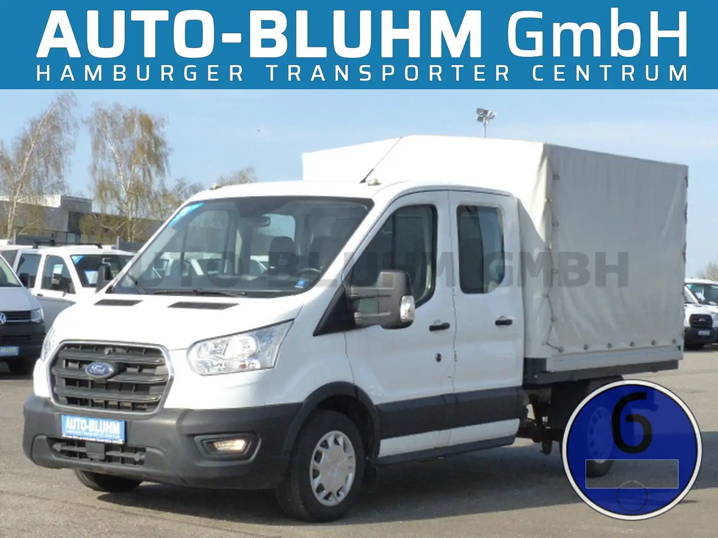 Ford Transit 310-EB Doka Plane Trend L2 Klima 7-Sitze Blanc - 1